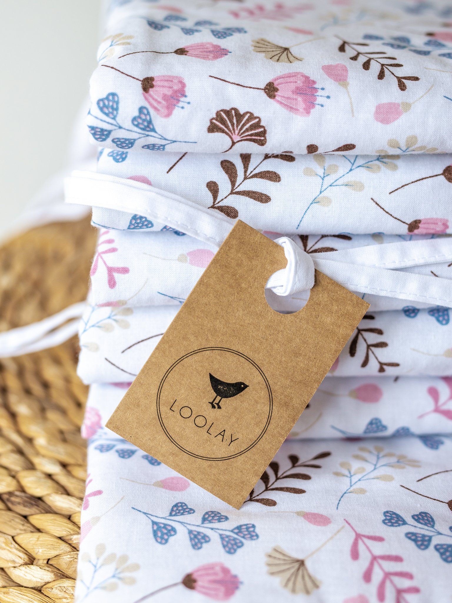 Loolay Bettnestchen PREMIERE! Blumenwiese ROSA Bettumrandung 420, 360, 210, günstig online kaufen