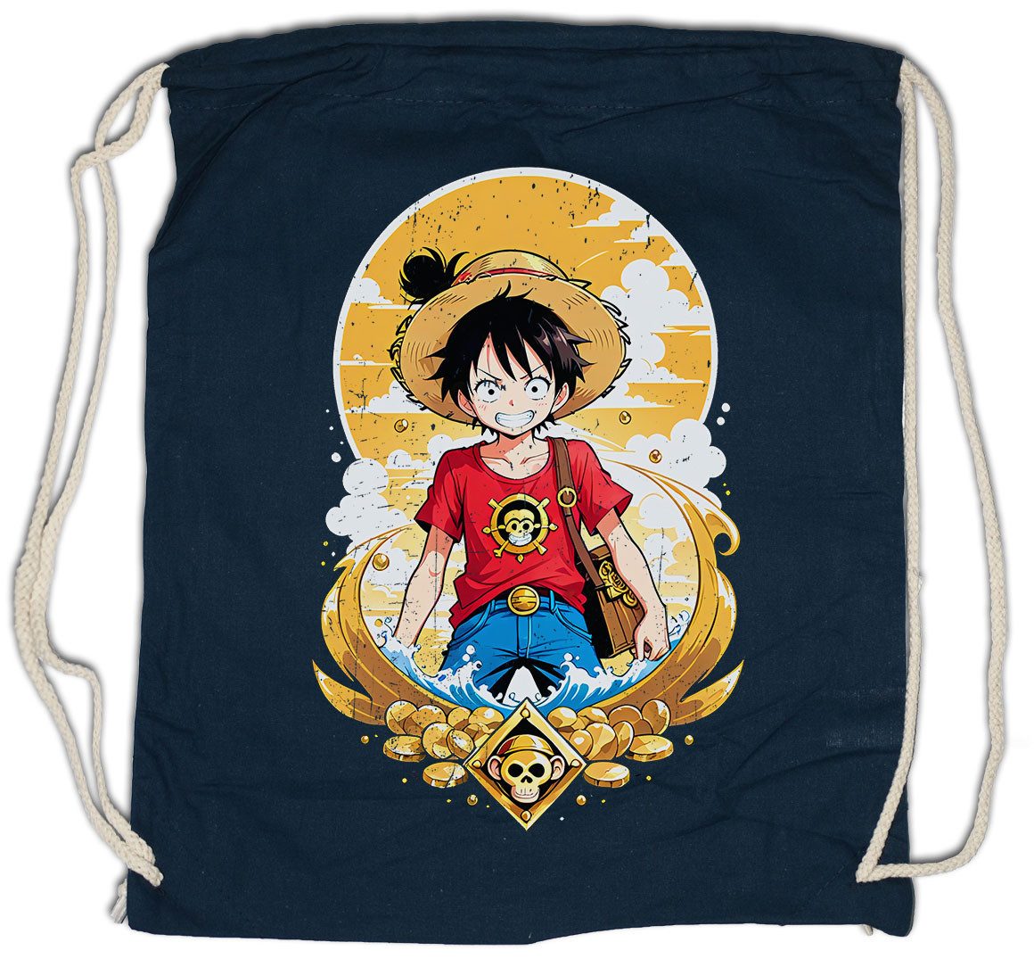 Urban Backwoods Turnbeutel Monkey Ruffy Logo Turnbeutel One Pirate Adventure Anime Piece D Luffy (1-tlg), Treasure Pirates Series Serie