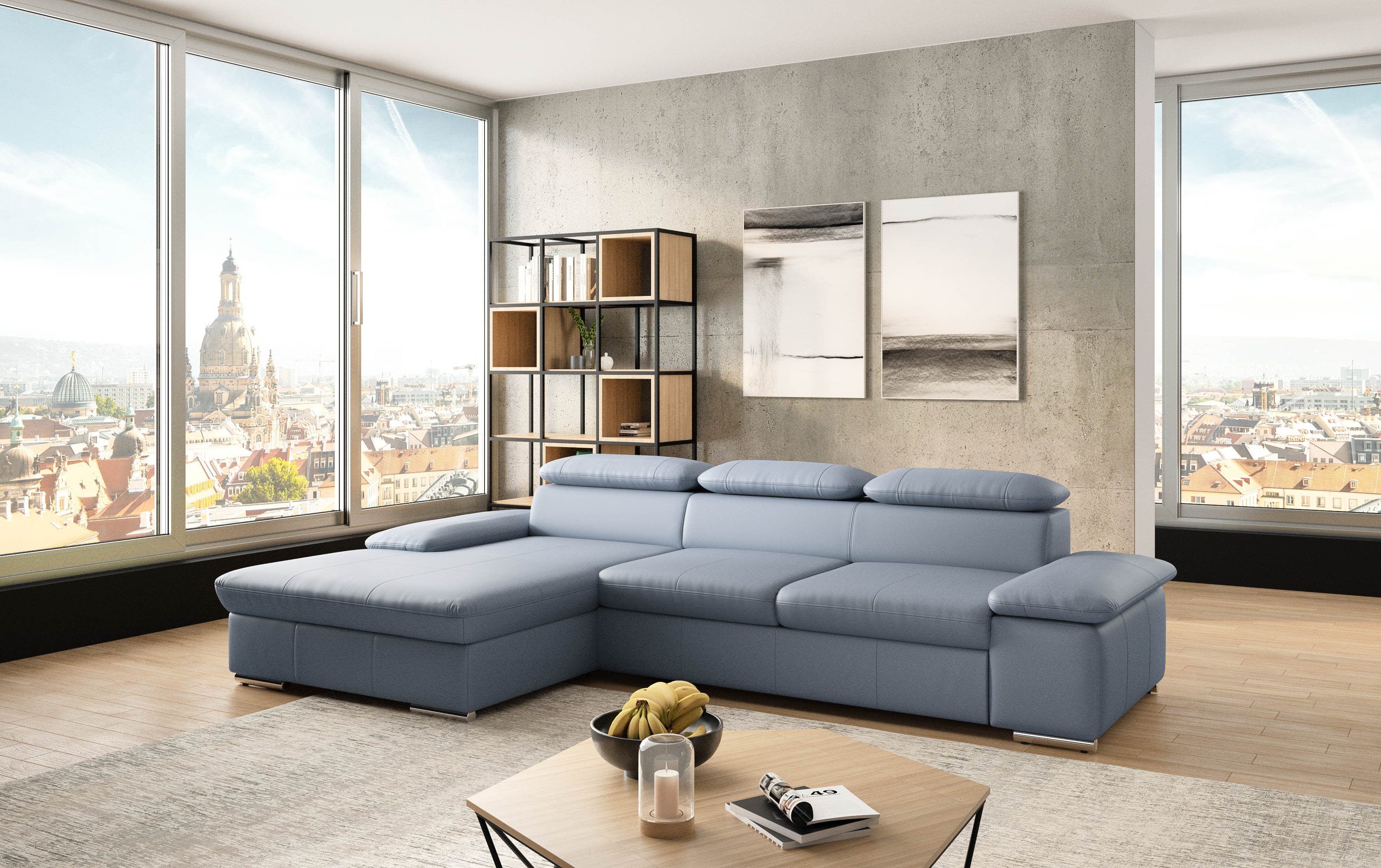 sit&more Ecksofa Valantine L-Form, inkl. Kopf- günstig online kaufen