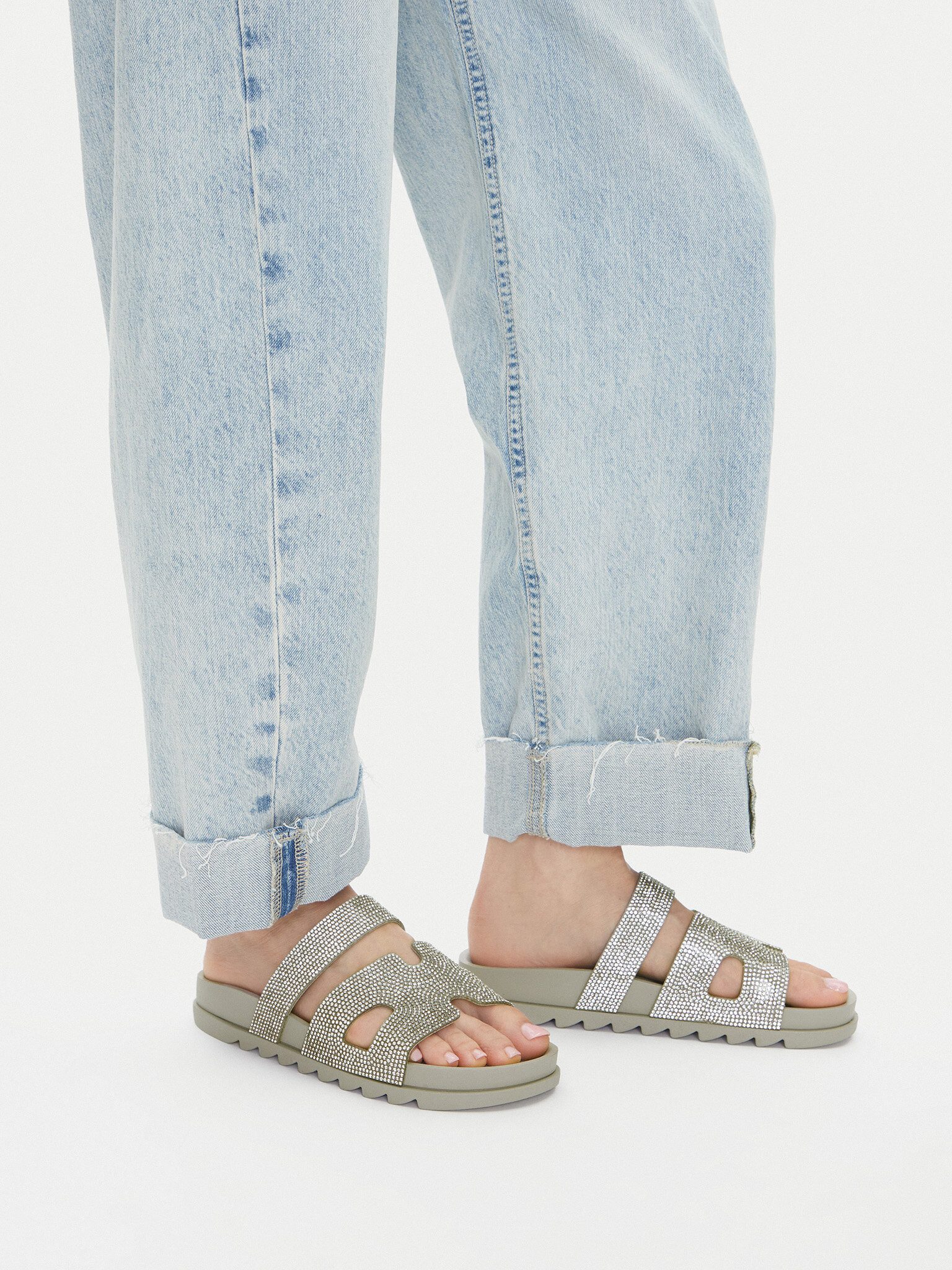 Jenny Jenny Damen Flip-Flops Grau LC050429 Badepantolette
