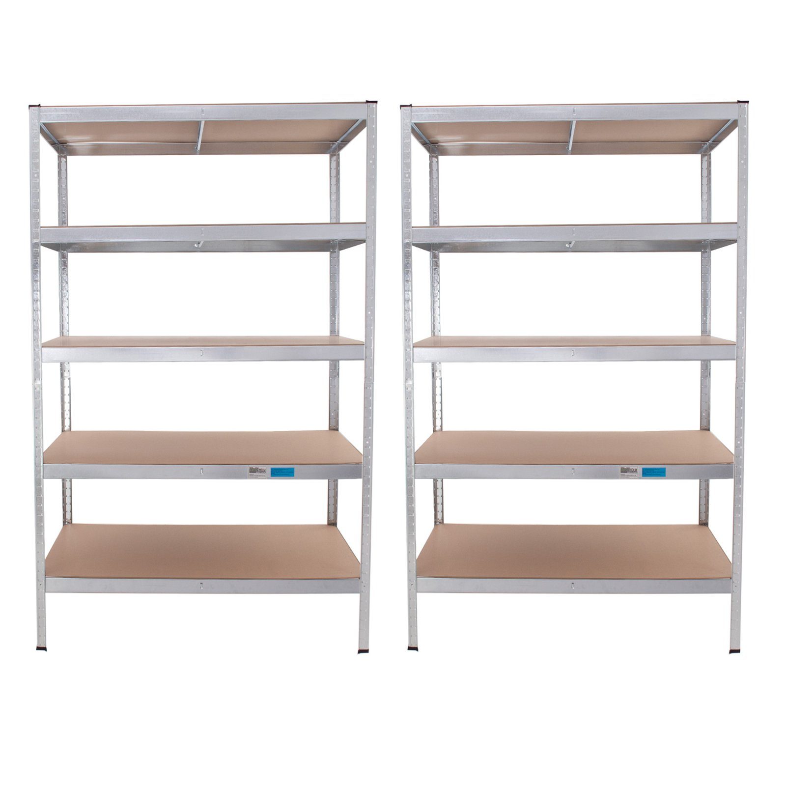 TRUTZHOLM Steckregal 2x Schwerlastregal 180x115 x75cm Regal Lagerregal Traglast 875 kg, Set