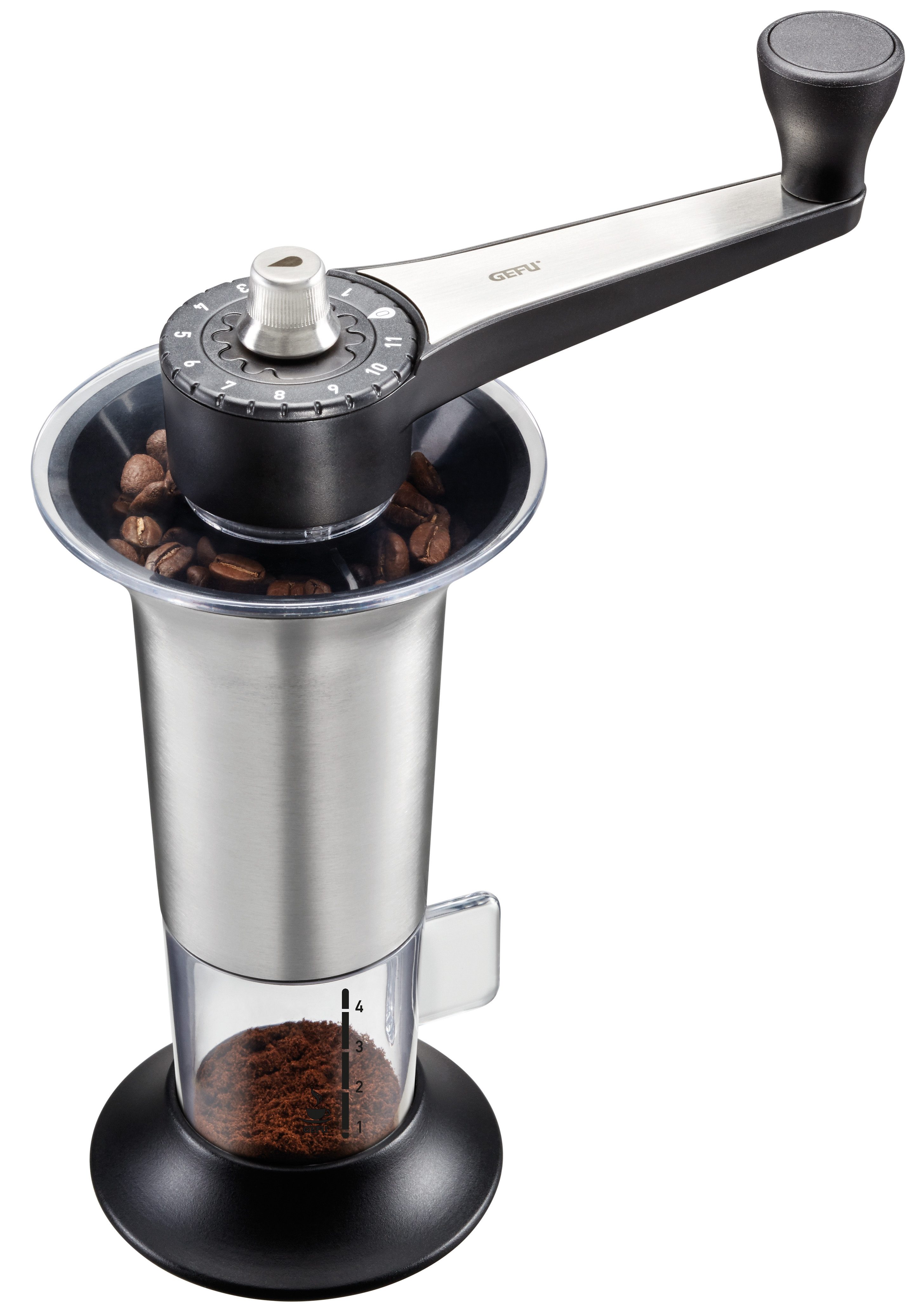 GEFU Kaffeemühle »LORENZO«, Kegelmahlwerk, mit 11 Mahlstufen, aus  hochwertigem Edelstahl und Kunststoff online kaufen | OTTO