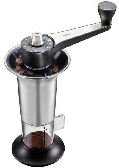 GEFU Kaffeemühle »LORENZO«, Kegelmahlwerk, mit 11 Mahlstufen, aus hochwertigem Edelstahl und Kunststoff