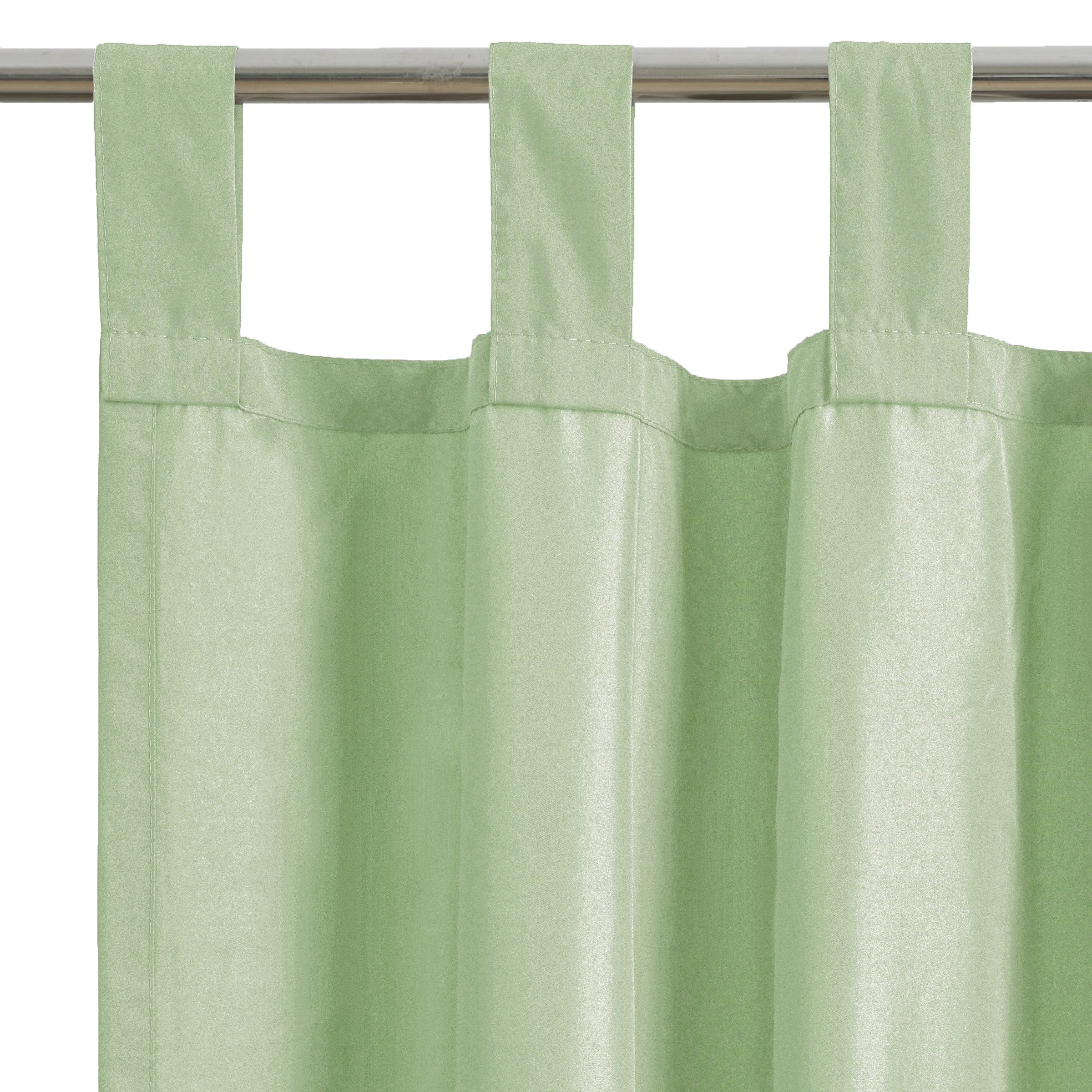 OTTO home Vorhang Raja (2 St), Schlaufen, blickdicht, Polyester, 2er-Set, Bestseller, einfarbig, modern, pflegeleichte Mikrofaser