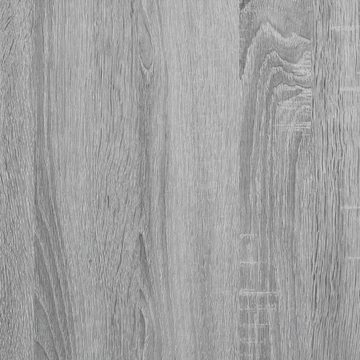 vidaXL Bett Bettgestell Grau Sonoma 120x200 cm Holzwerkstoff und Metall