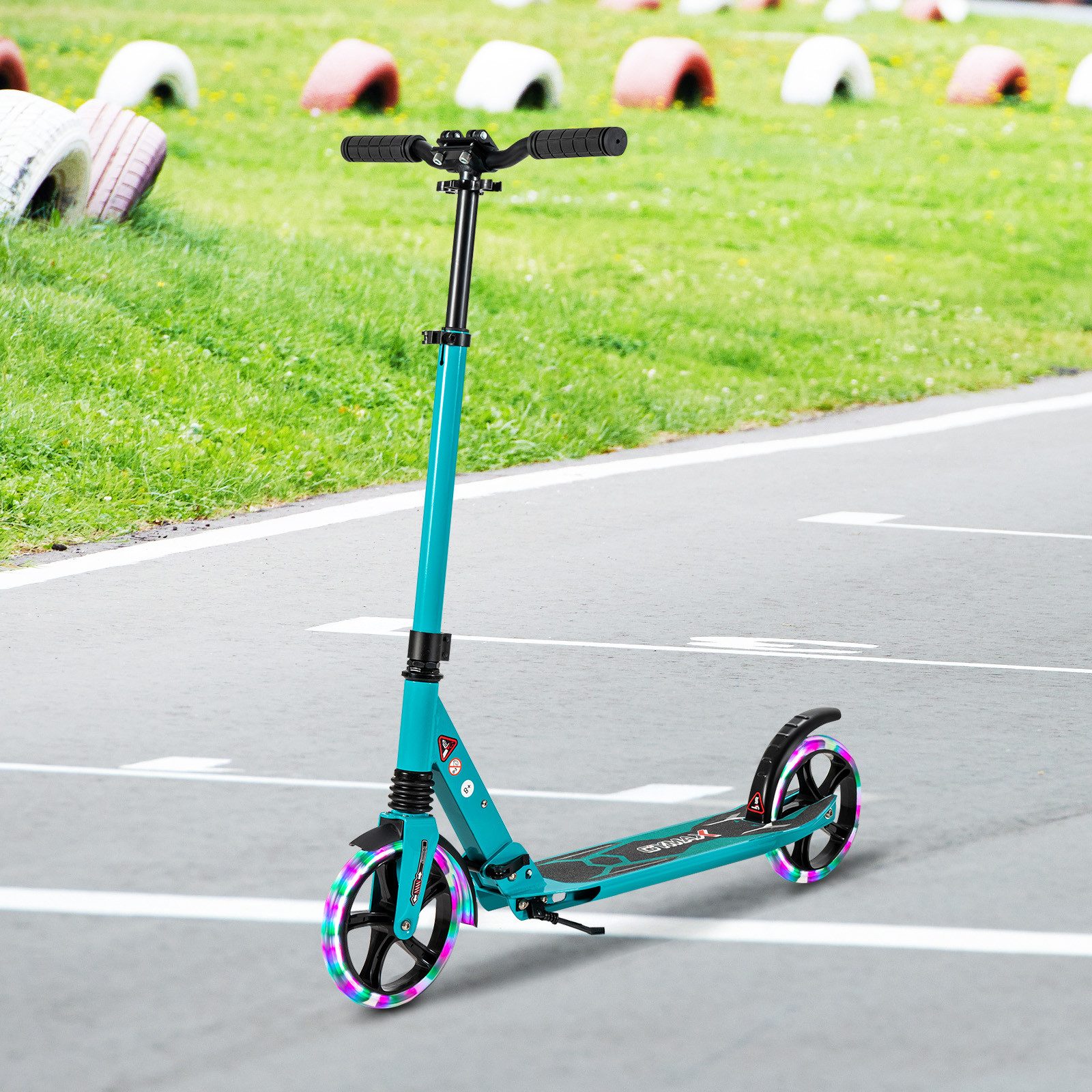 COSTWAY Scooter, Roller klappbar, kinder ab 8 jahre