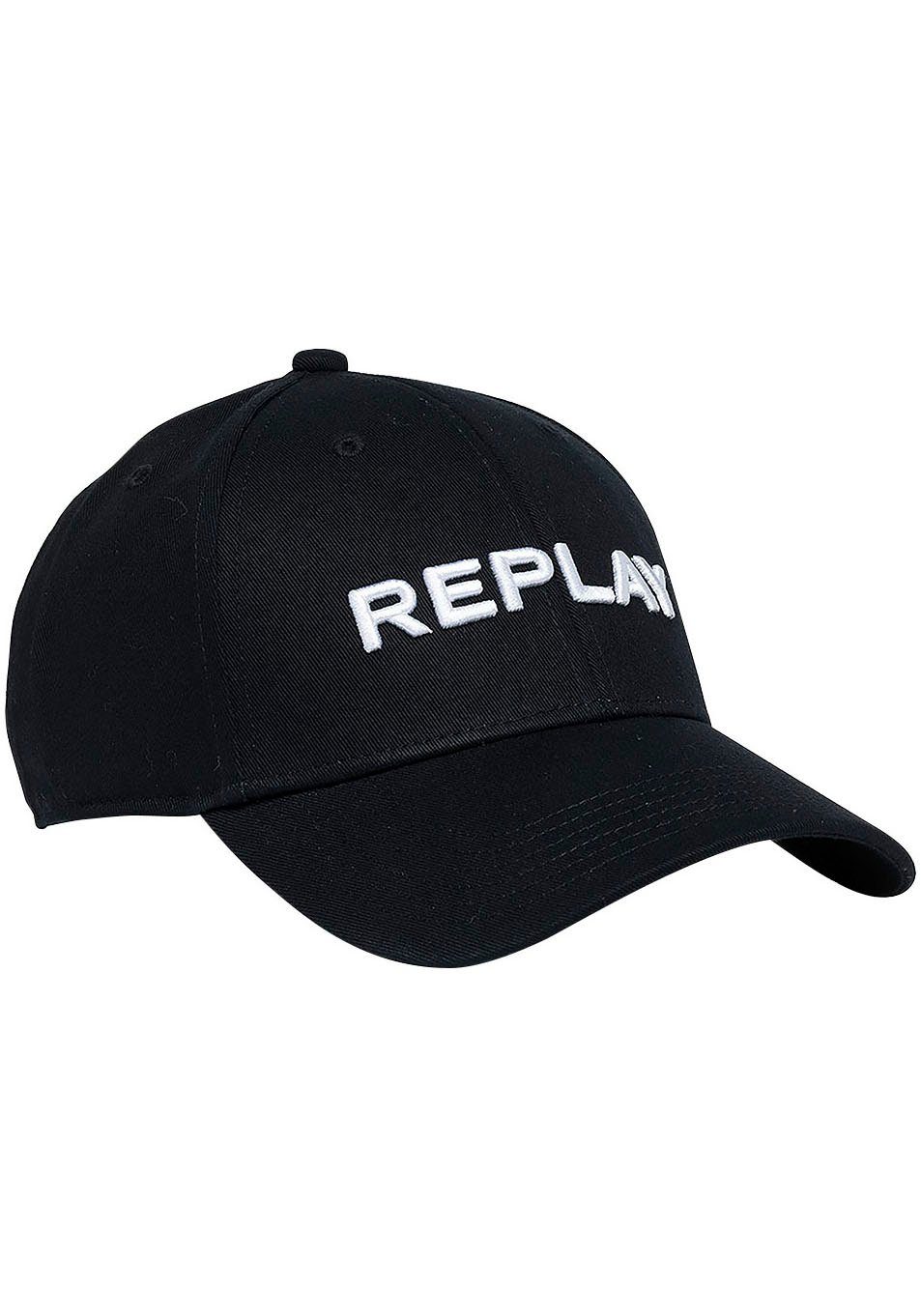 Replay Baseball Cap COMPONENTE NATURALE mit Logo-Stickerei black | Baseball Caps
