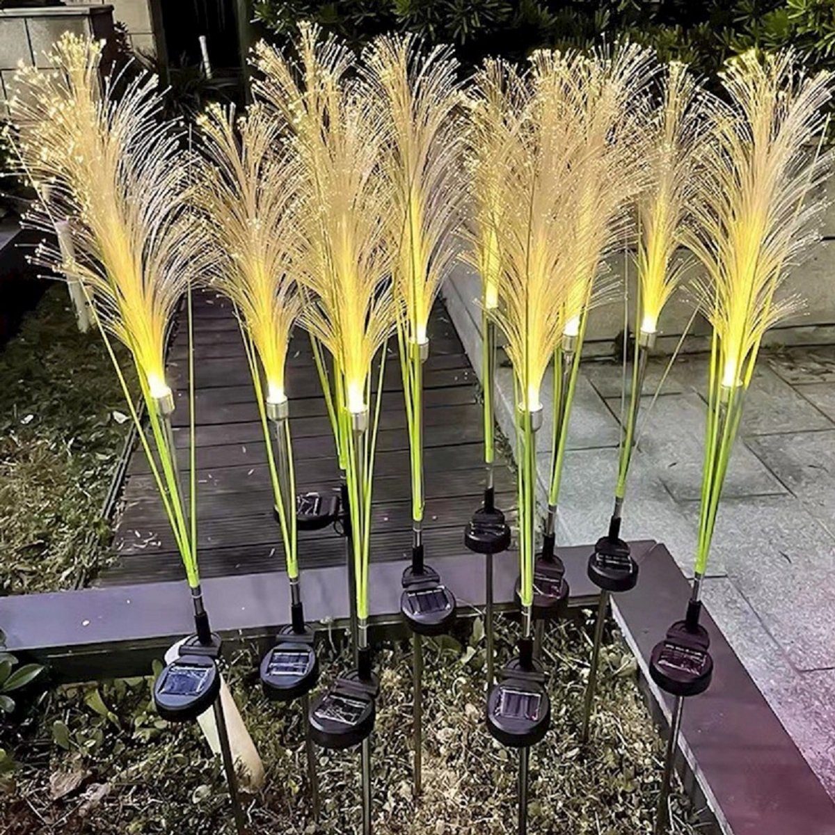 Forever Light LED Gartenleuchte SUNARI Solarlampe LED FLS-81 Gras 3000K 300 günstig online kaufen