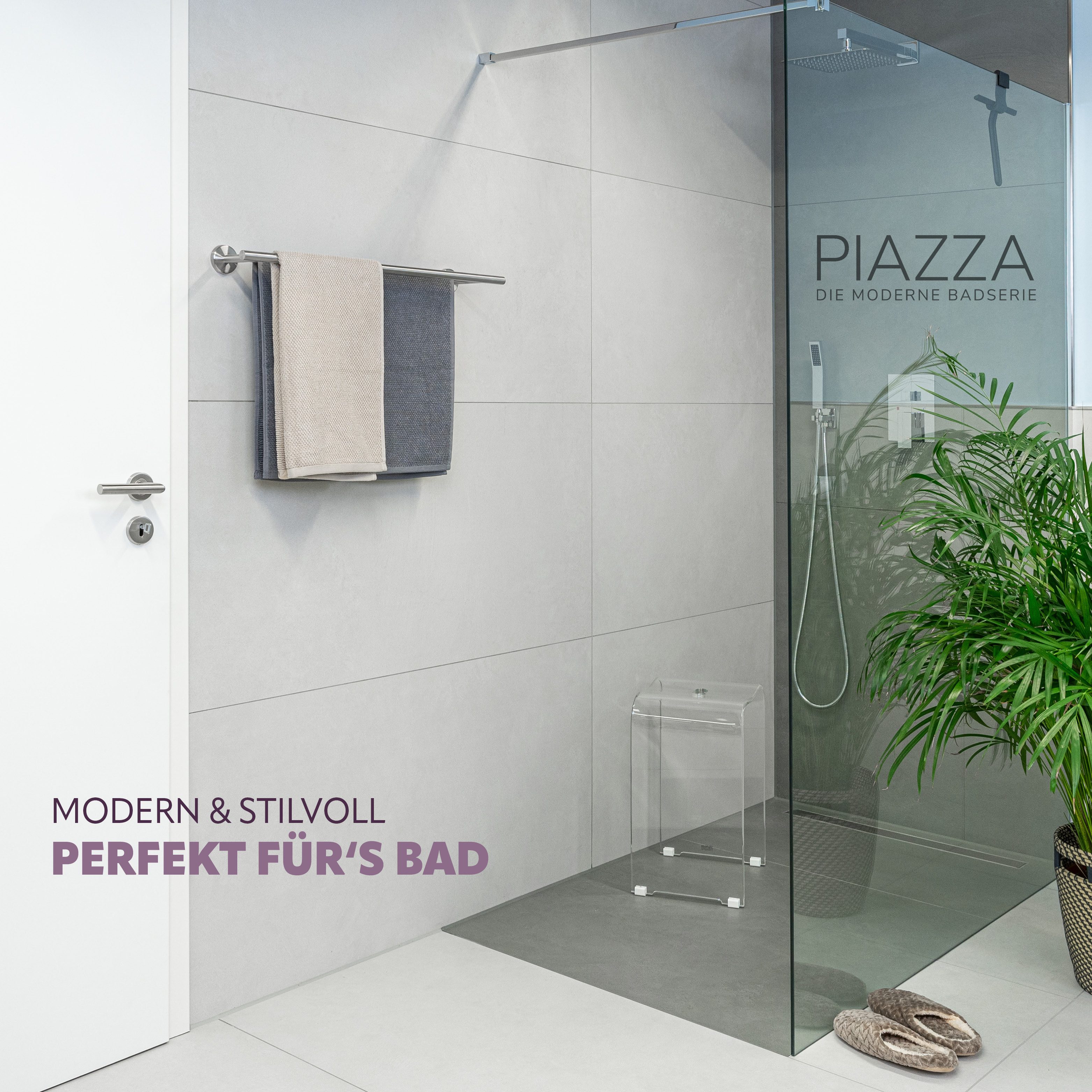 bremermann Handtuchhalter Bad-Serie PIAZZA - aus Edelstahl matt günstig online kaufen