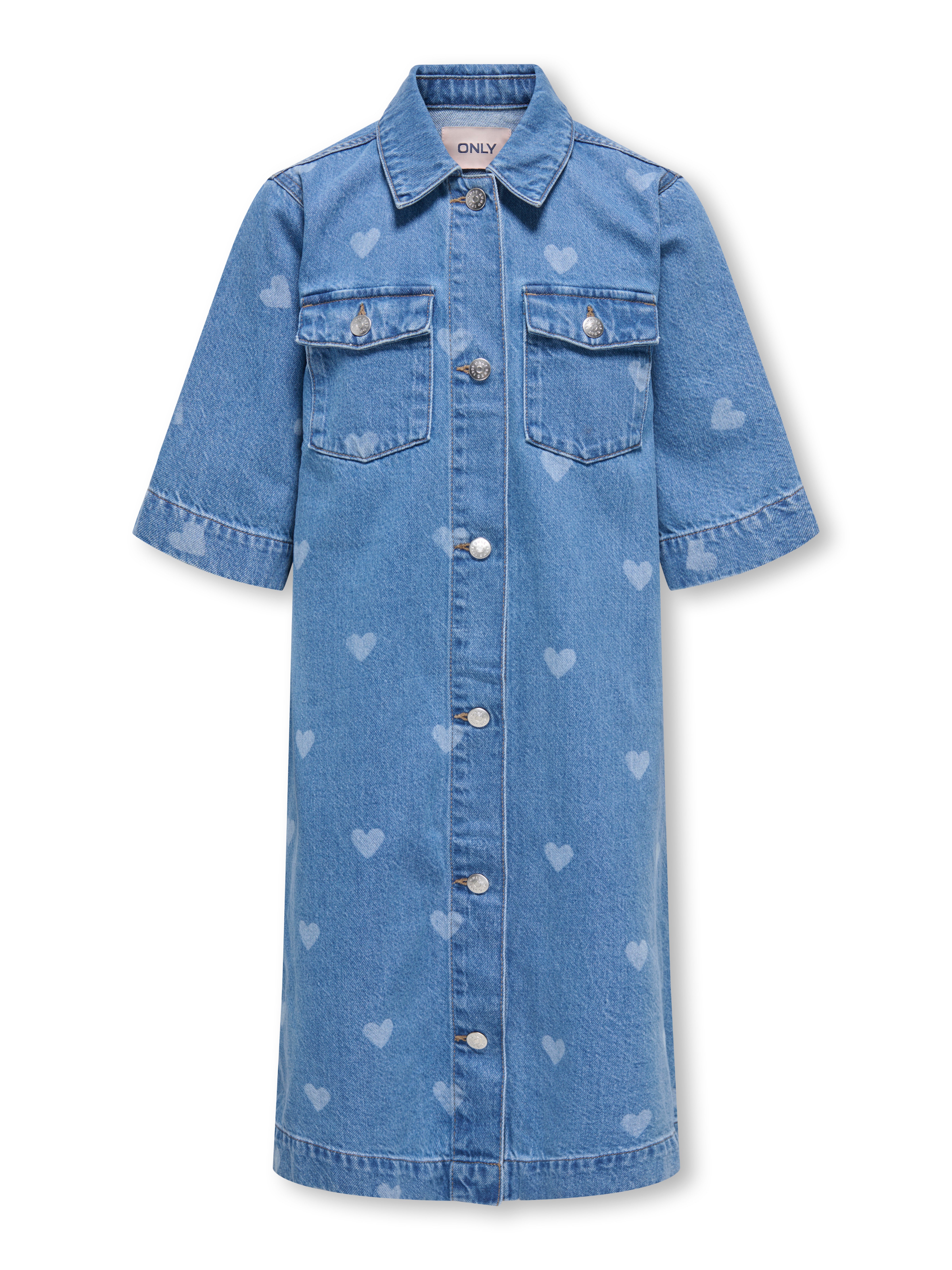 KIDS ONLY Jeanskleid KOGLOVA SS HEART DNM DRESS