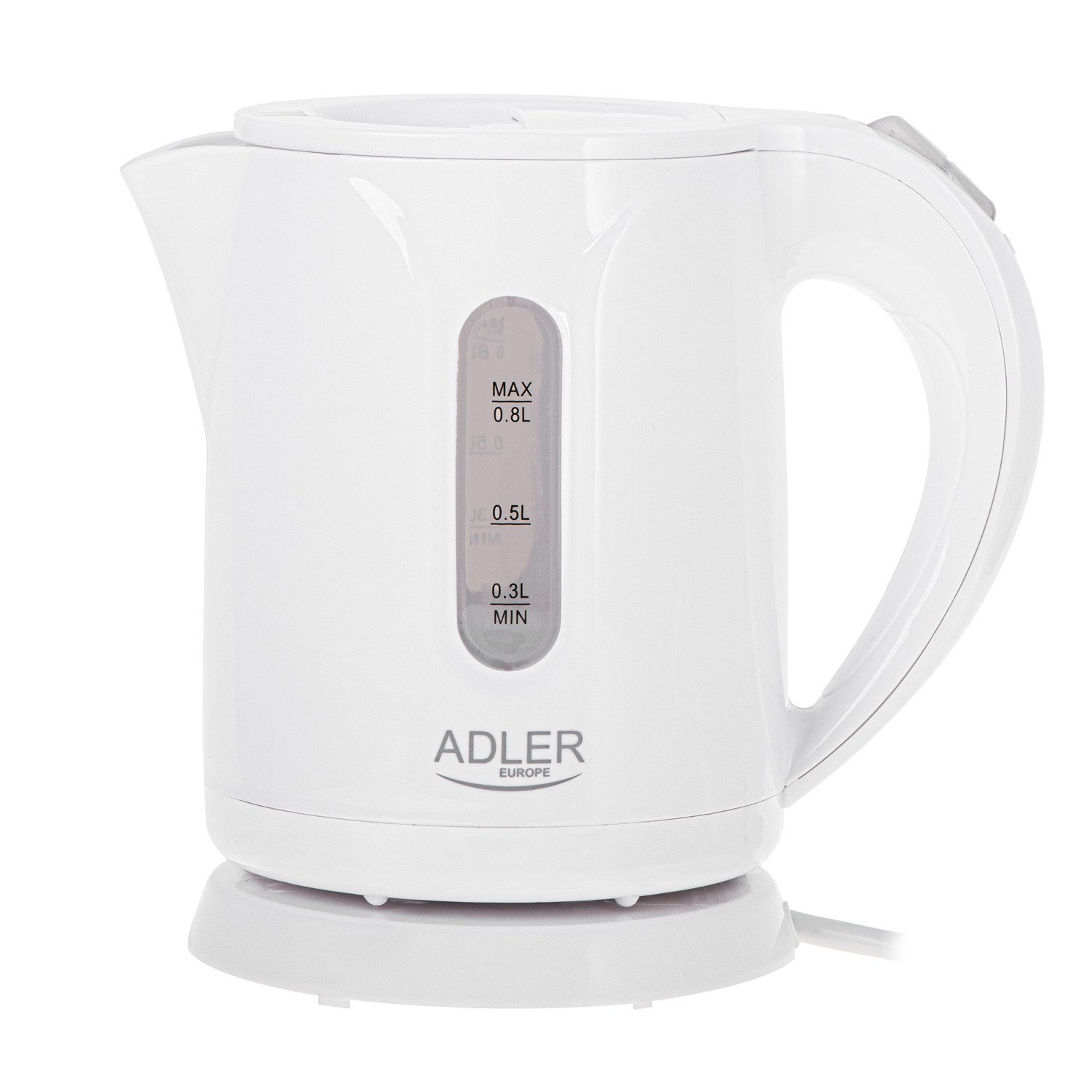 Adler Wasserkocher Adler AD1371w Wasserkocher weiß 0,8L