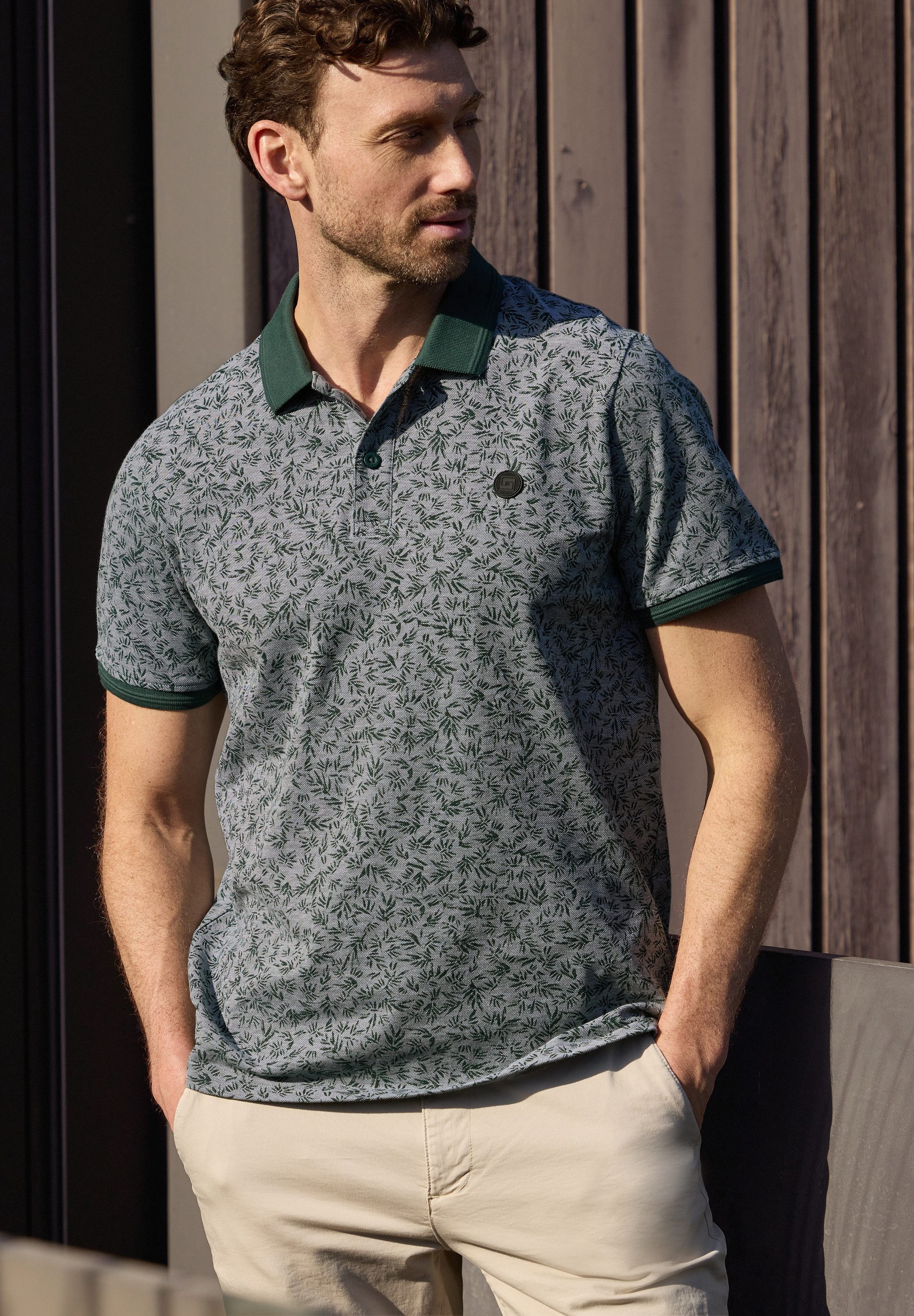STREET ONE MEN Poloshirt aus reiner Baumwolle