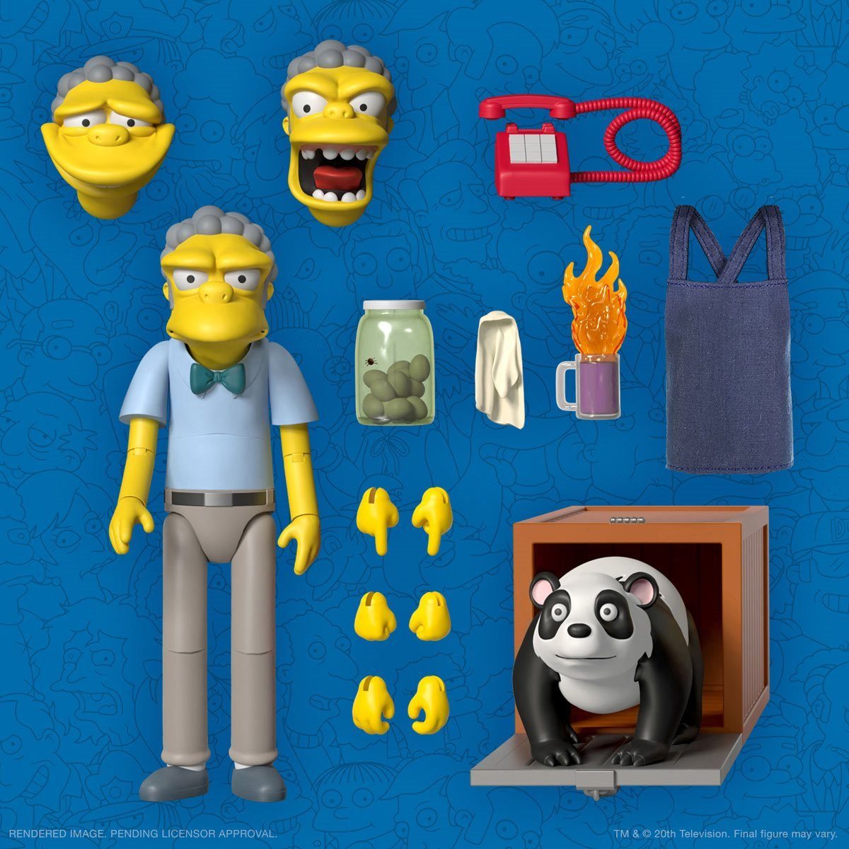 Super7 Actionfigur The Simpsons Ultimates Moe 7 Inch Actionfigur