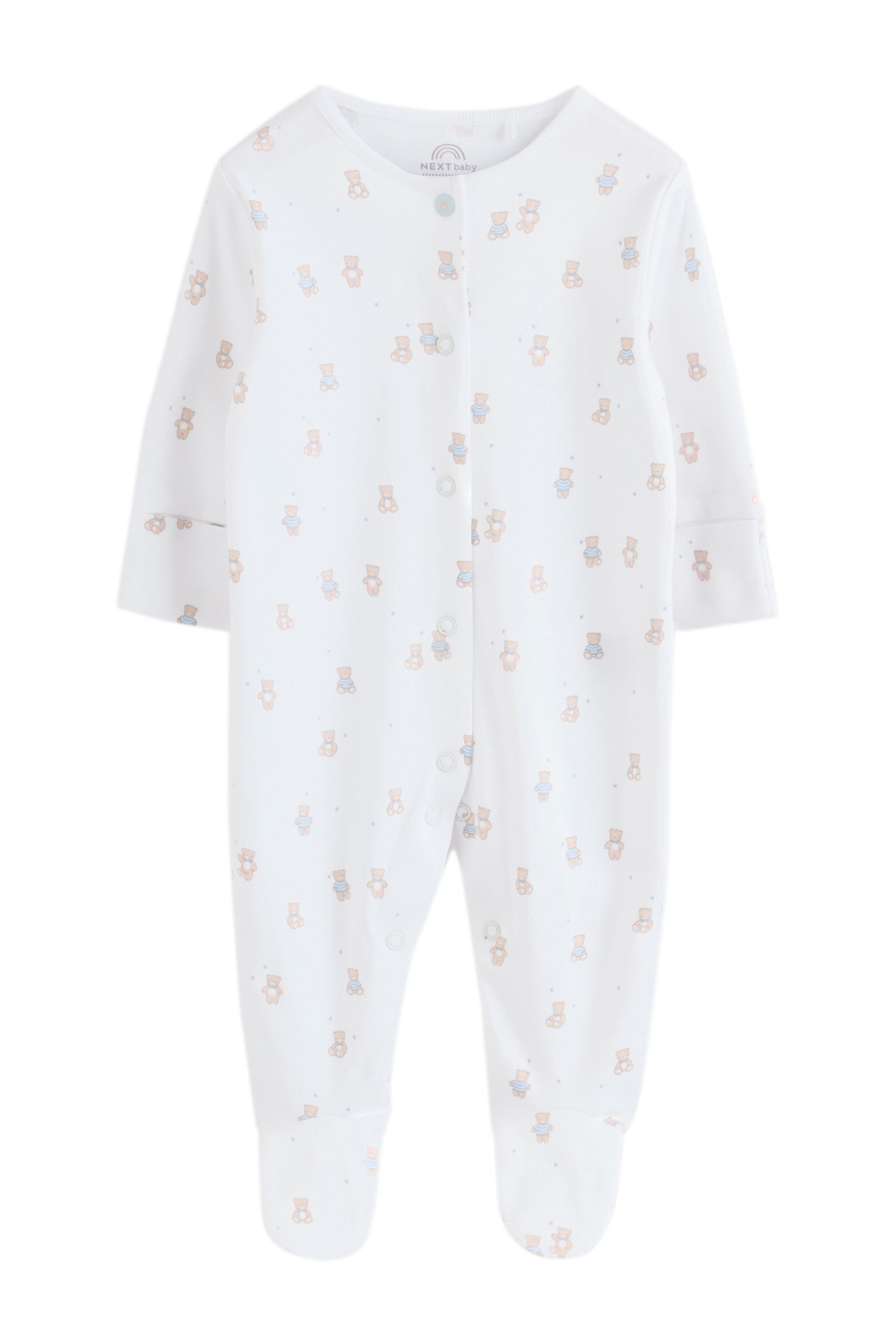 Next Schlafoverall 7er-Pack Baby-Schlafanzüge, Bär (7-tlg)