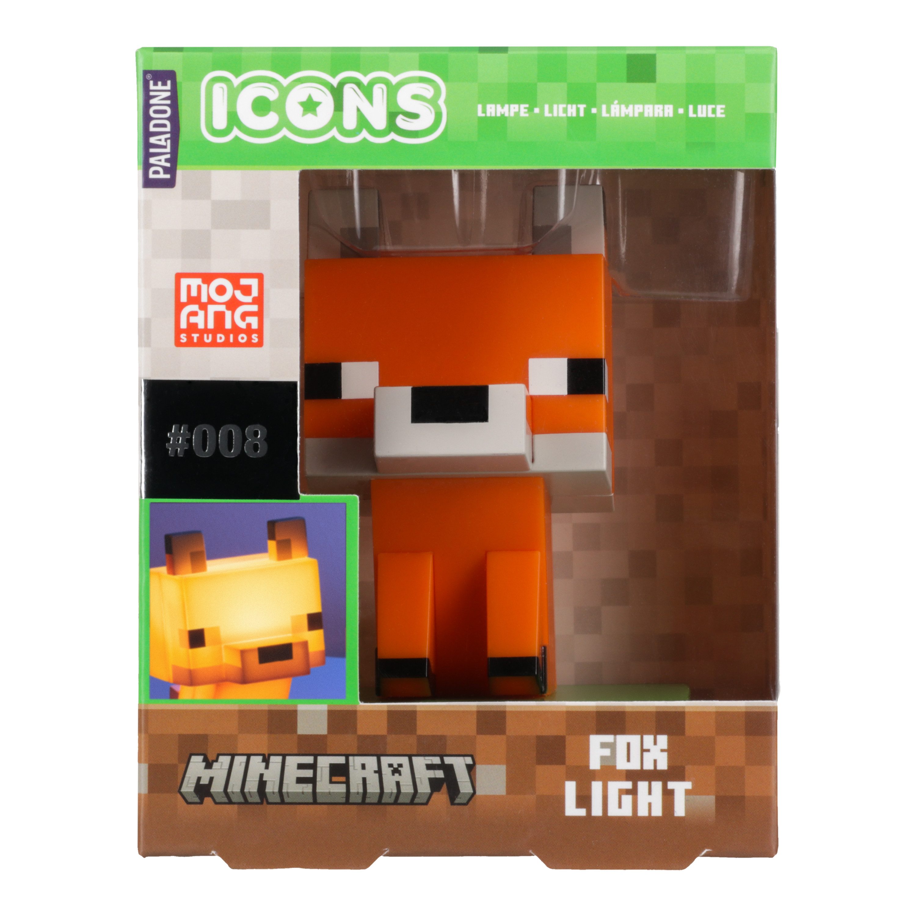 Paladone Dekolicht Minecraft Fuchs Dekoleuchte - Fox Icon Light, LED fest integriert – Bild 5 von 5