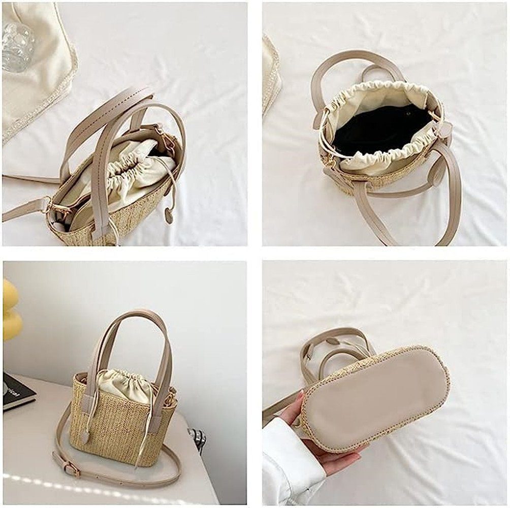 XDeer Korbtasche Korbtasche Strohtasche Damen,Schultertasche,Eimertasche St günstig online kaufen
