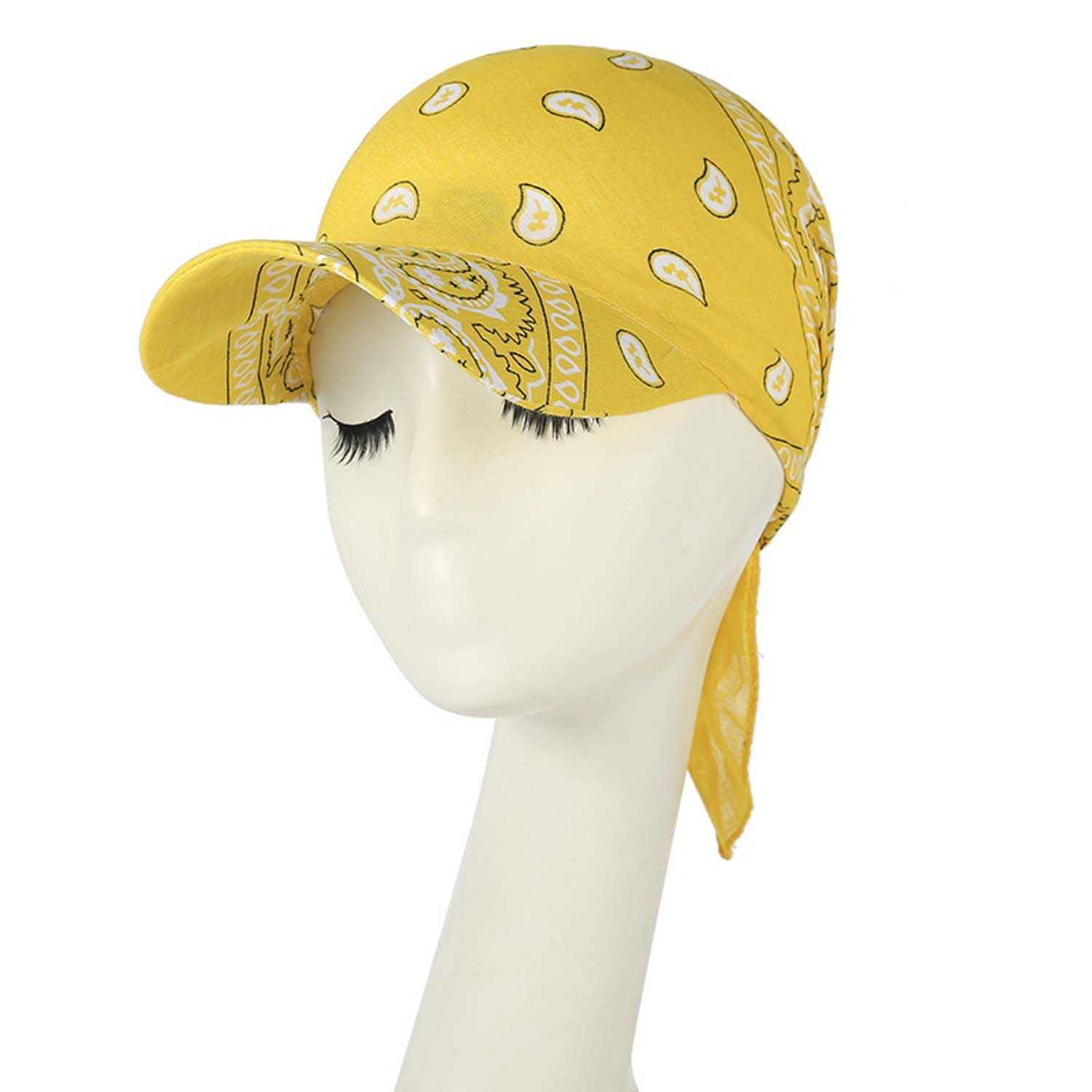 Zaewry Baseball Cap Bandana Cap mit Schleifenbindung Damen,leicht und weich