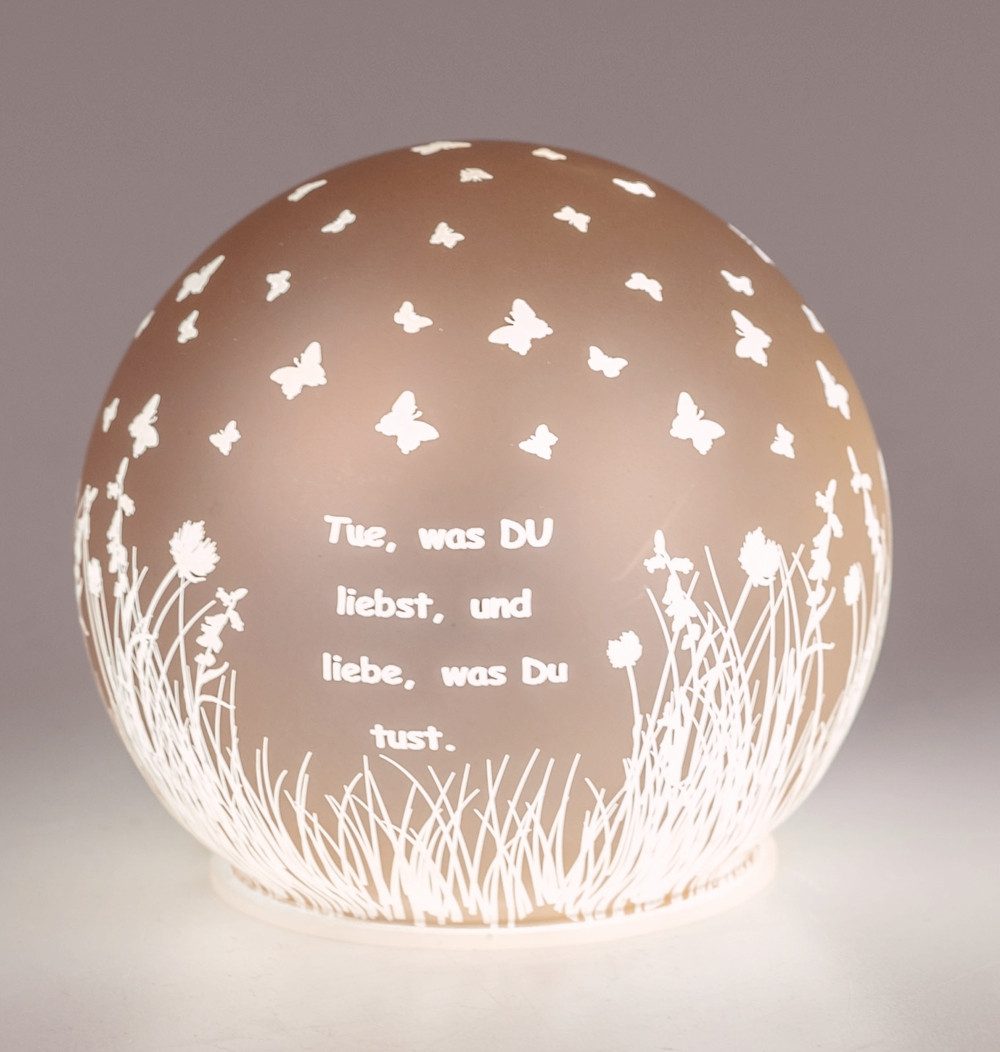 LED Dekolicht Kugel rose 10cm 12cm - Tue was du liebst