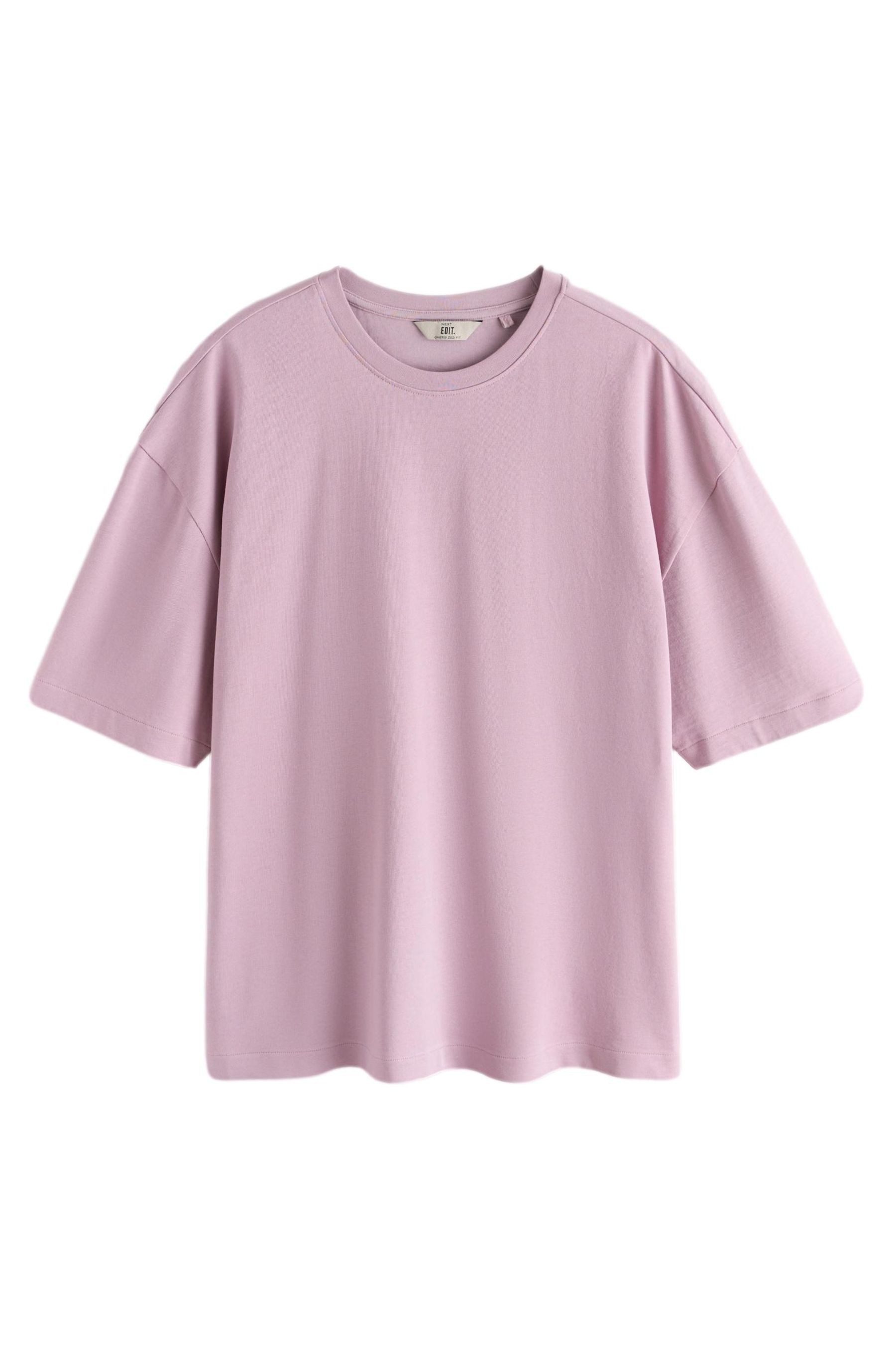 T-Shirt Edit Oversized-T-Shirt aus schwerem Stoff