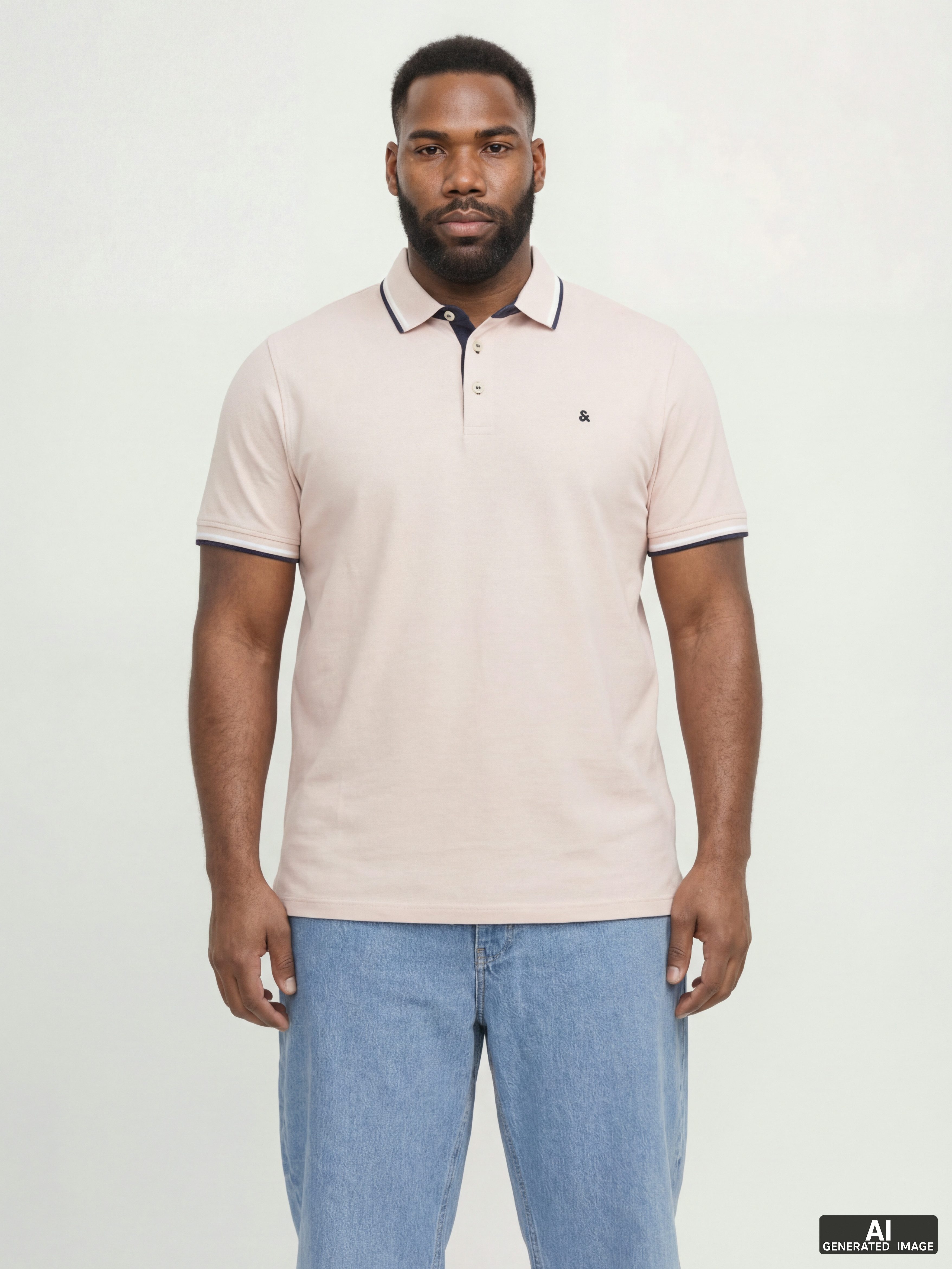 Jack & Jones PlusSize Poloshirt JJEPAULOS POLO SS NOOS PLS mit Logo Sticker günstig online kaufen