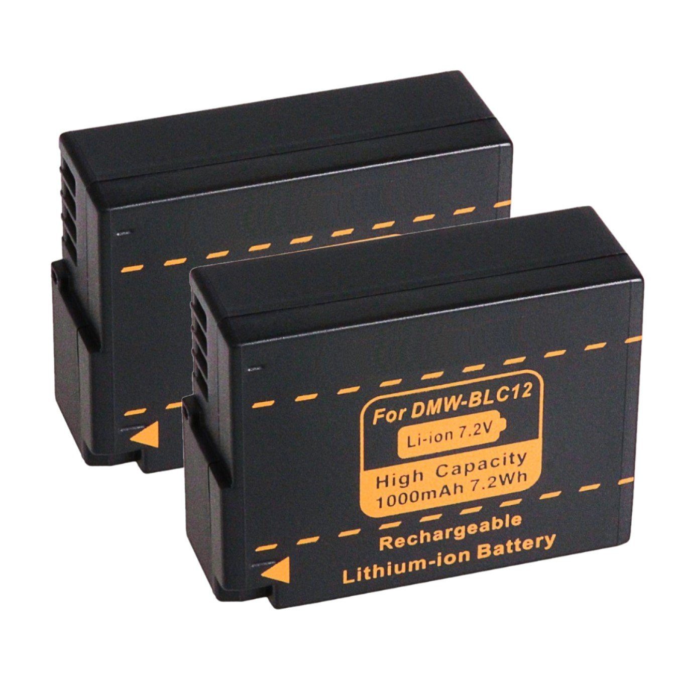 GOLDBATT 2x Akku für Panasonic DMW-BLC12 E Lumix DM FZ200 BLC12 BLC12PP FZ1000 G5 G6 GH2 Kamera-Akku Ersatzakku 1000 mAh (7,2 V, 2 St), 100% kompatibel mit den Original Akkus durch maßgefertigte Passform inklusive Überhitzungsschutz