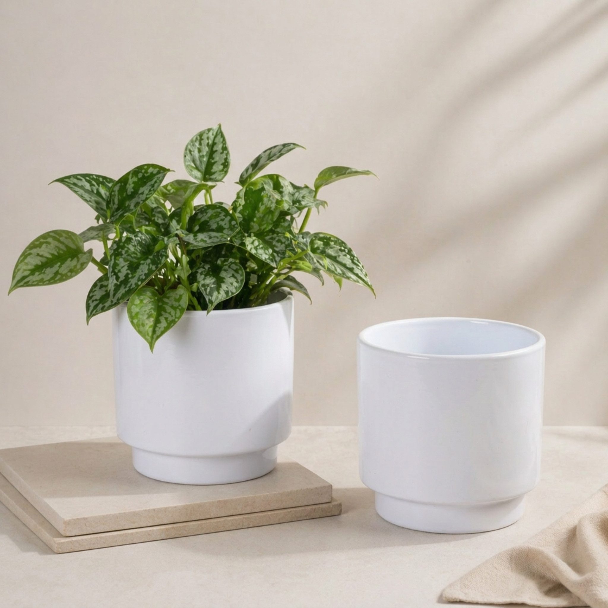 blumenkasten zum hngen wei Blumenkasten " Das Original von Dekorie " aus Holz mit Leinen Griffen   Dekorie GmbH