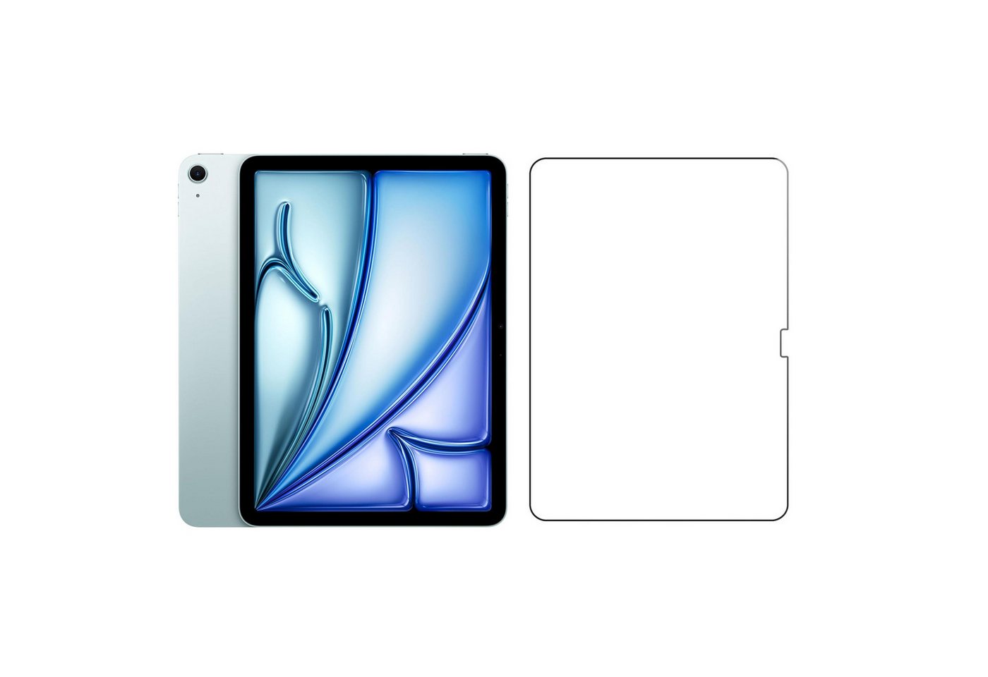 Ventarent Displayschutzglas für Apple iPad Air 13 Zoll M4/M3/M2, iPad Pro 13 Zoll M4/M5 für iPad Air 13" M3 (2025) A3268, A3269, A3271, 2 Stk. Displayschutzglas, 2 Stück, 9H, Displayschutz, iPad Air 13 Zoll 2025/2024, iPad Pro 13 2025/2024