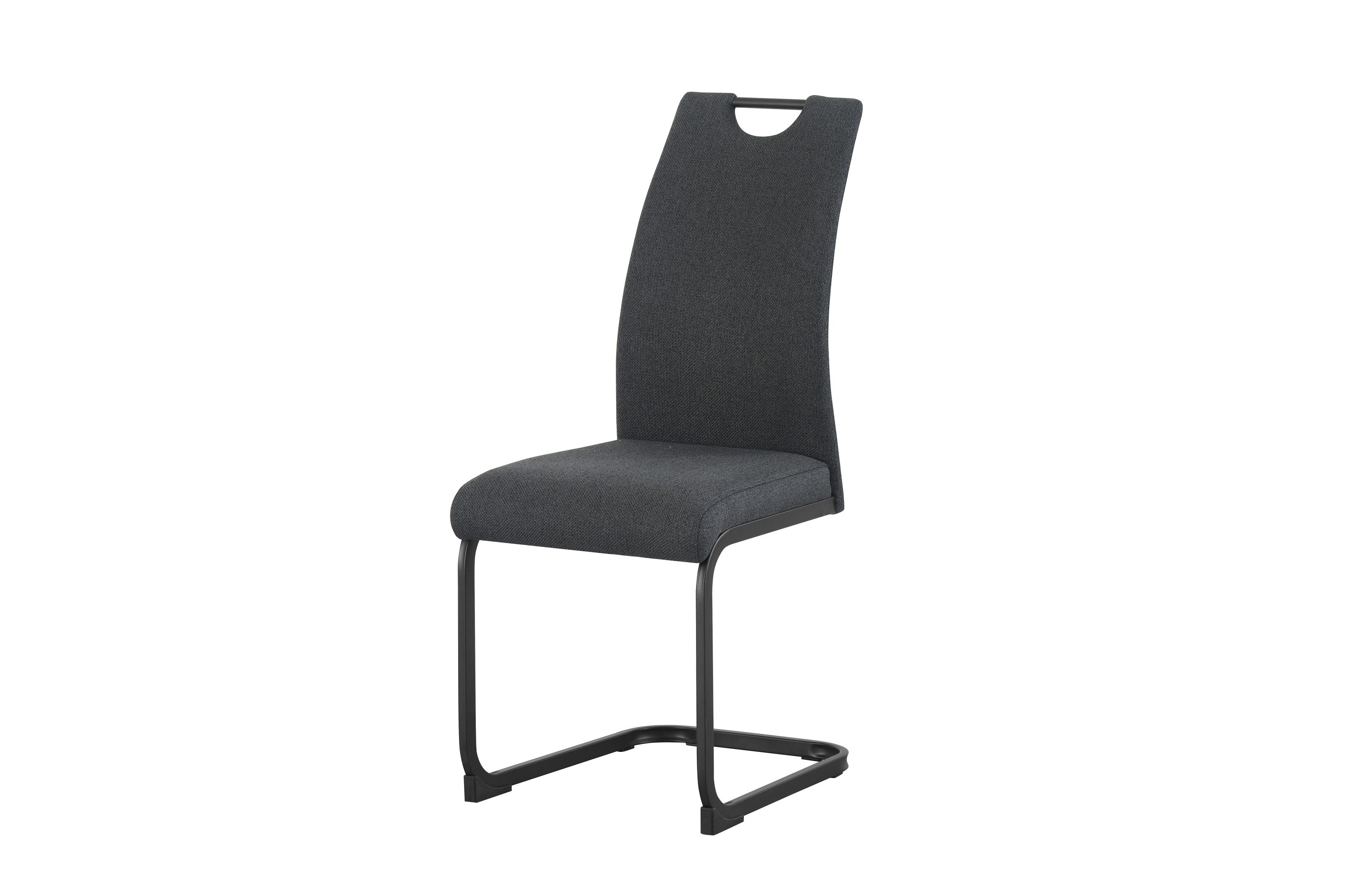 freiraum Freischwinger Freischwinger >Hanna< 2er Set in creme, Webstoff - 43x98x59cm (BxHxT), 2er Set in anthrazit, Webstoff - 43x98x59cm (BxHxT)