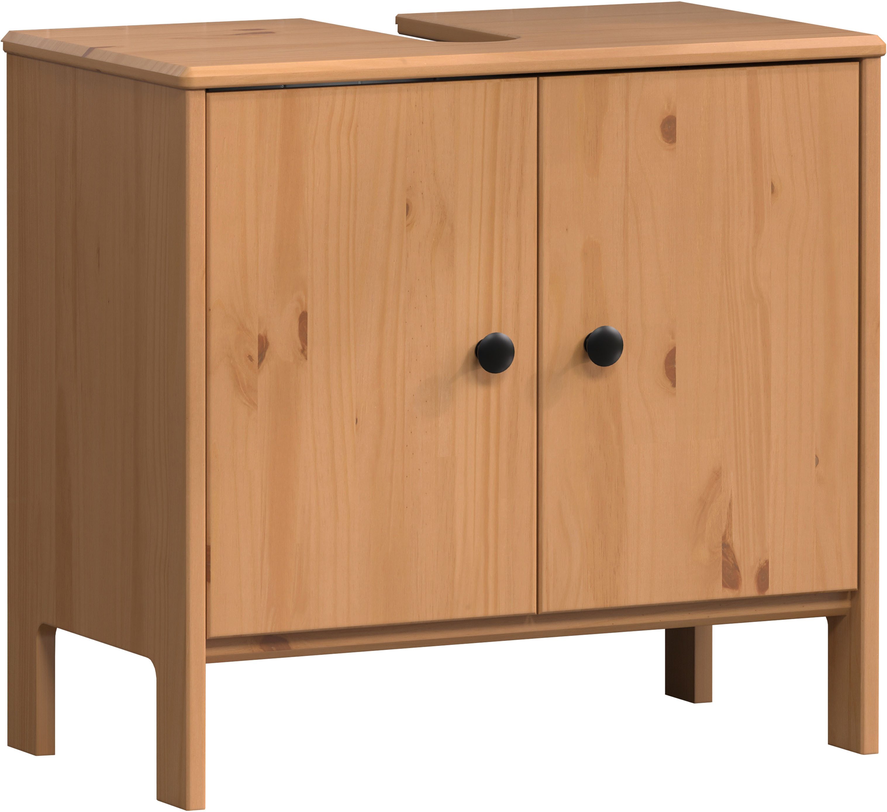 welltime Waschbeckenunterschrank "Kall", (1 St.), Waschtisch aus Kiefer-Mas günstig online kaufen