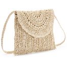 Vivance Umhängetasche Minibag, Strandtasche, Schultertasche, Handtasche in Bast-Optik, Crossbody Bag