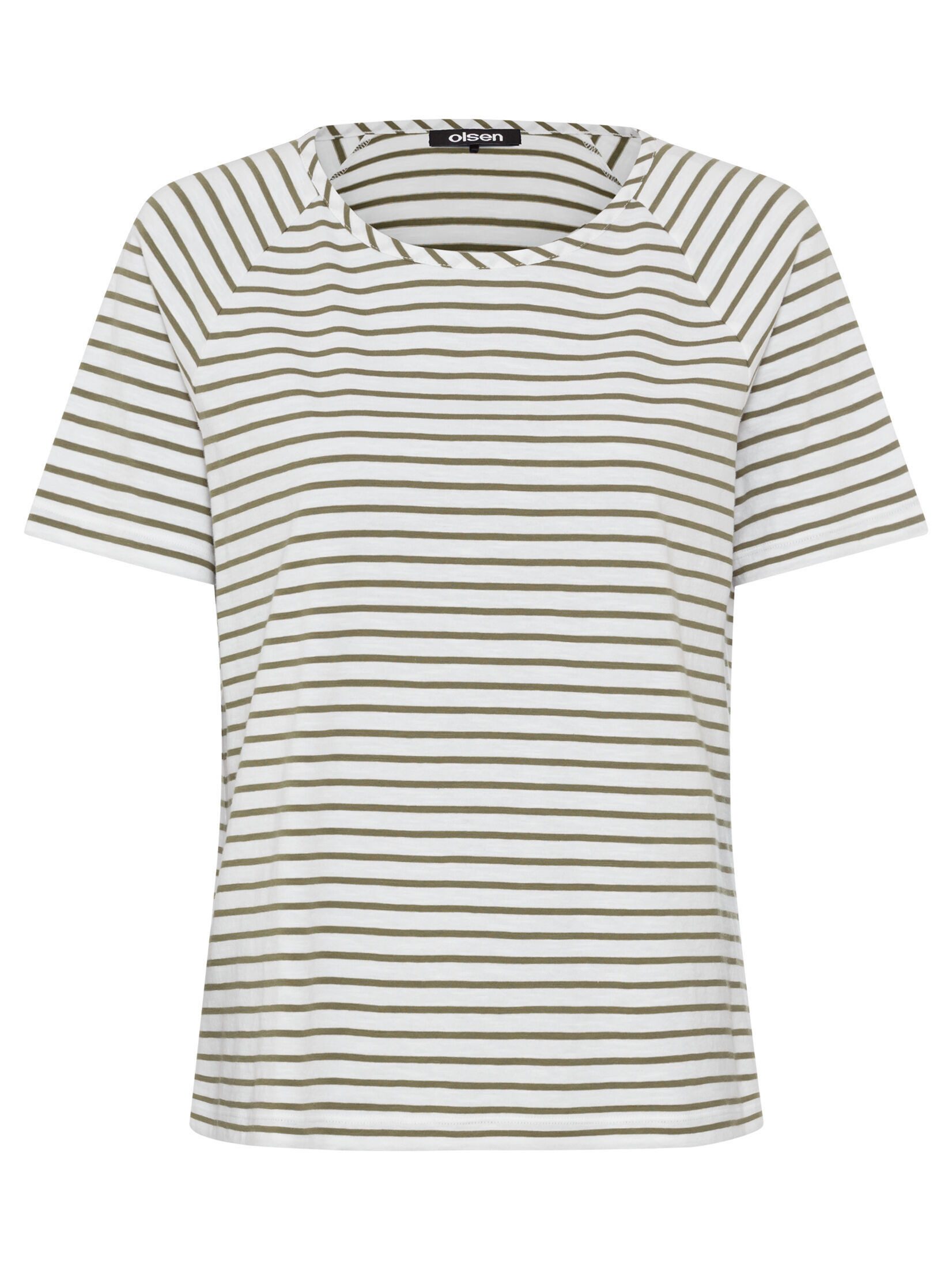 Olsen Rundhalsshirt (1-tlg) Gerader Schnitt günstig online kaufen