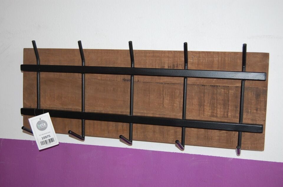 Couchcenter Wandgarderobe Mango Holz Metall Garderobe günstig online kaufen