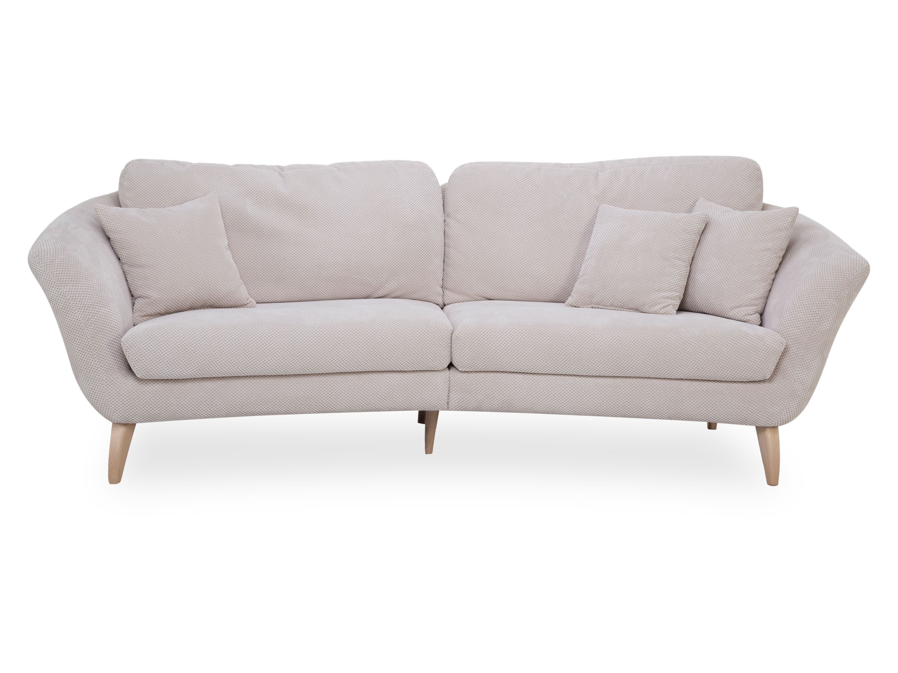 SANSIBAR LIVING Sofa Sofa SANSIBAR FÜNEN BHT 250x82x110 cm beige Couch Einzelsofa Zweier