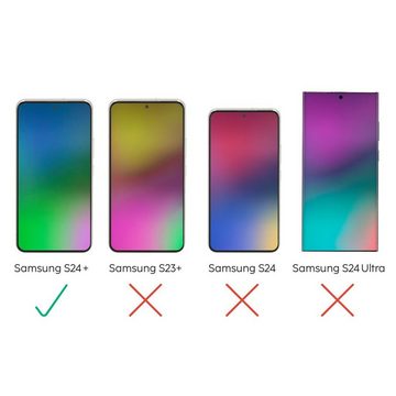Hama Schutzfolie für Samsung Galaxy S24+ (Handy Displayschutz Full-Cover) für Samsung Galaxy S24+, Displayschutzglas, Panzerglas, langwierig, robust