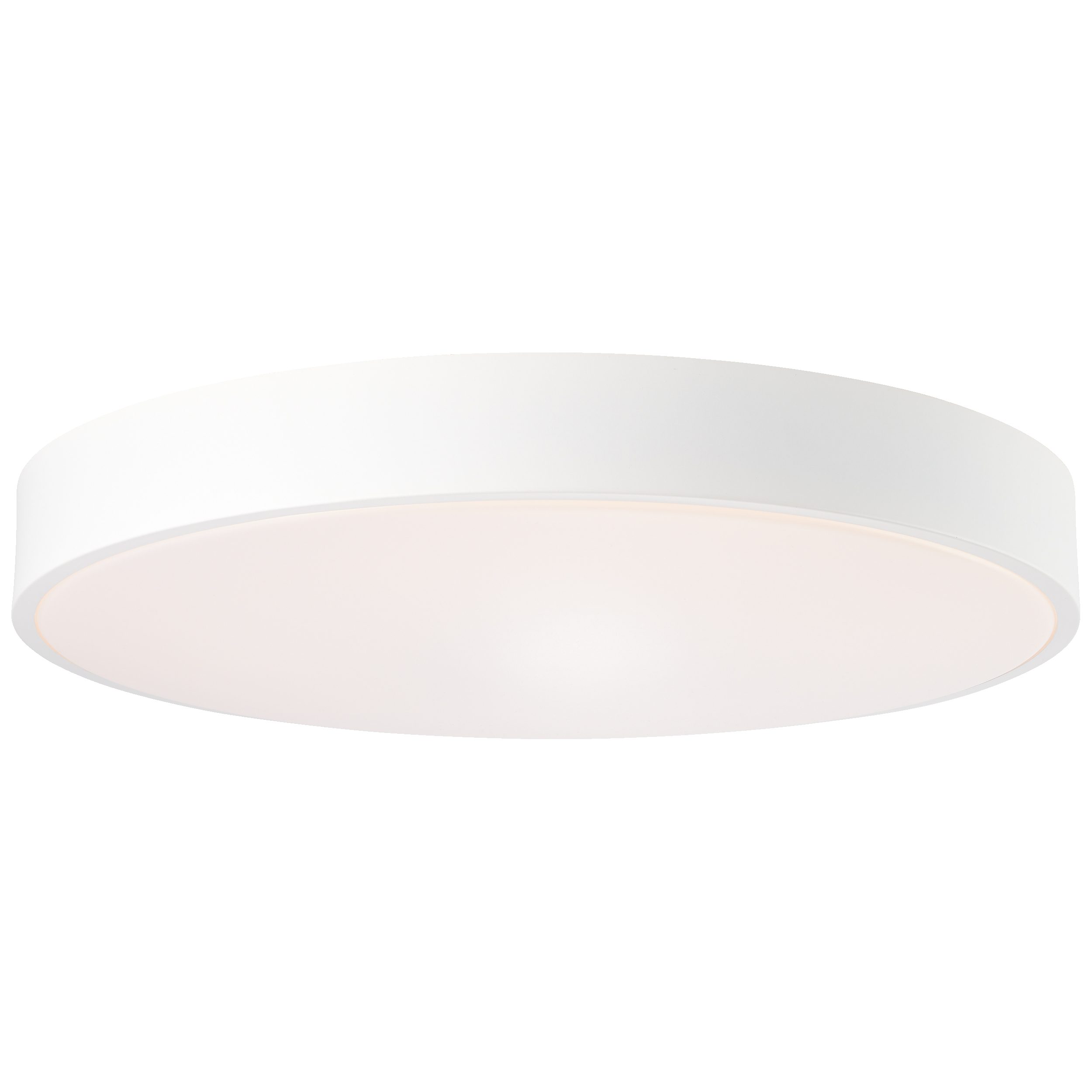 Lightbox Deckenleuchte, CCT - über Fernbedienung, LED fest integriert, warmweiß - kaltweiß, LED Deckenlampe XL, Ø 50 cm, 6800 lm, dimmbar, CCT, sand weiß