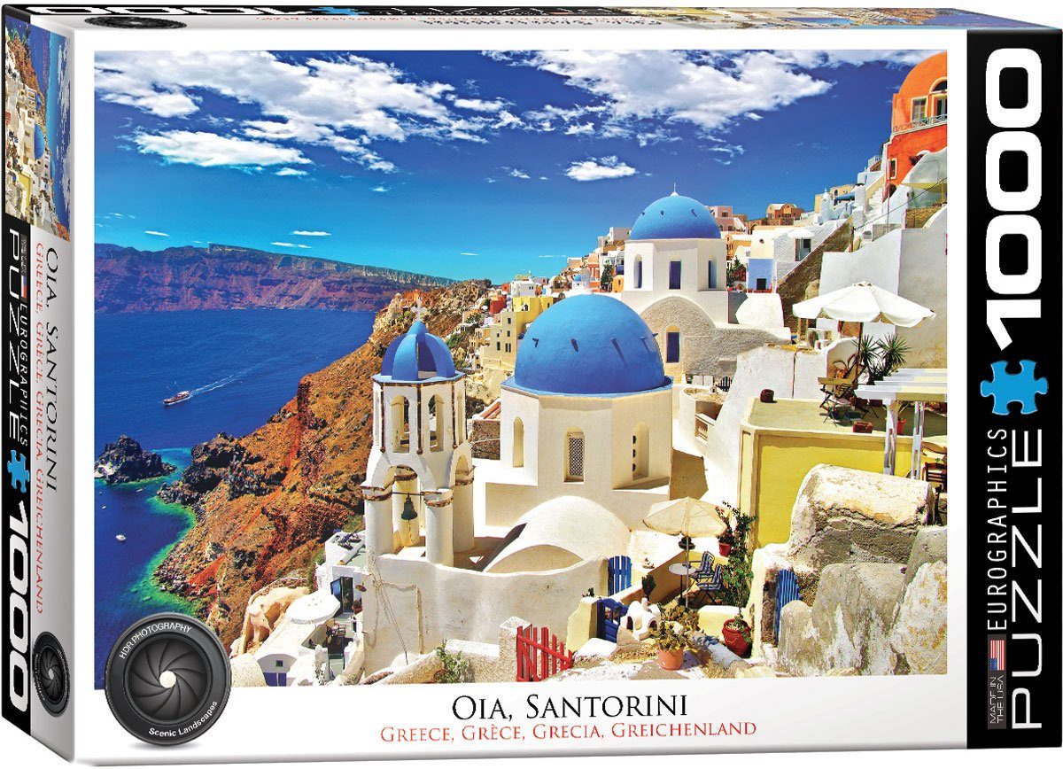 empireposter Puzzle Oia Santorini Griechenland - 1000 Teile Puzzle Format 68x48 cm, 1000 Puzzleteile