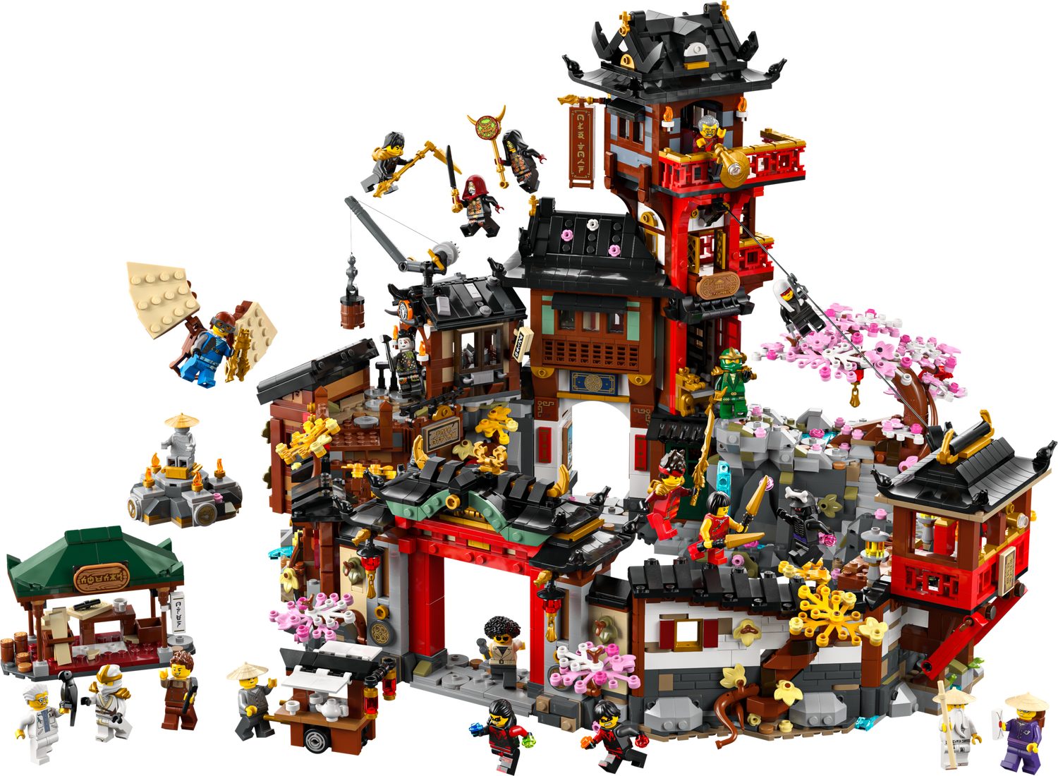 LEGO® NINJAGO 71861 15-jähriges Jubiläum der Alten Stadt Spielbausteine, (Set, 4851 St., Set)
