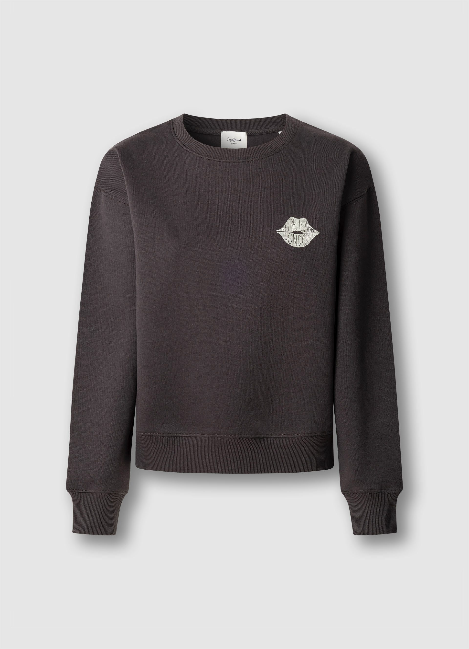 Pepe Jeans Sweatshirt LETHA mit geripptem Rundhals
