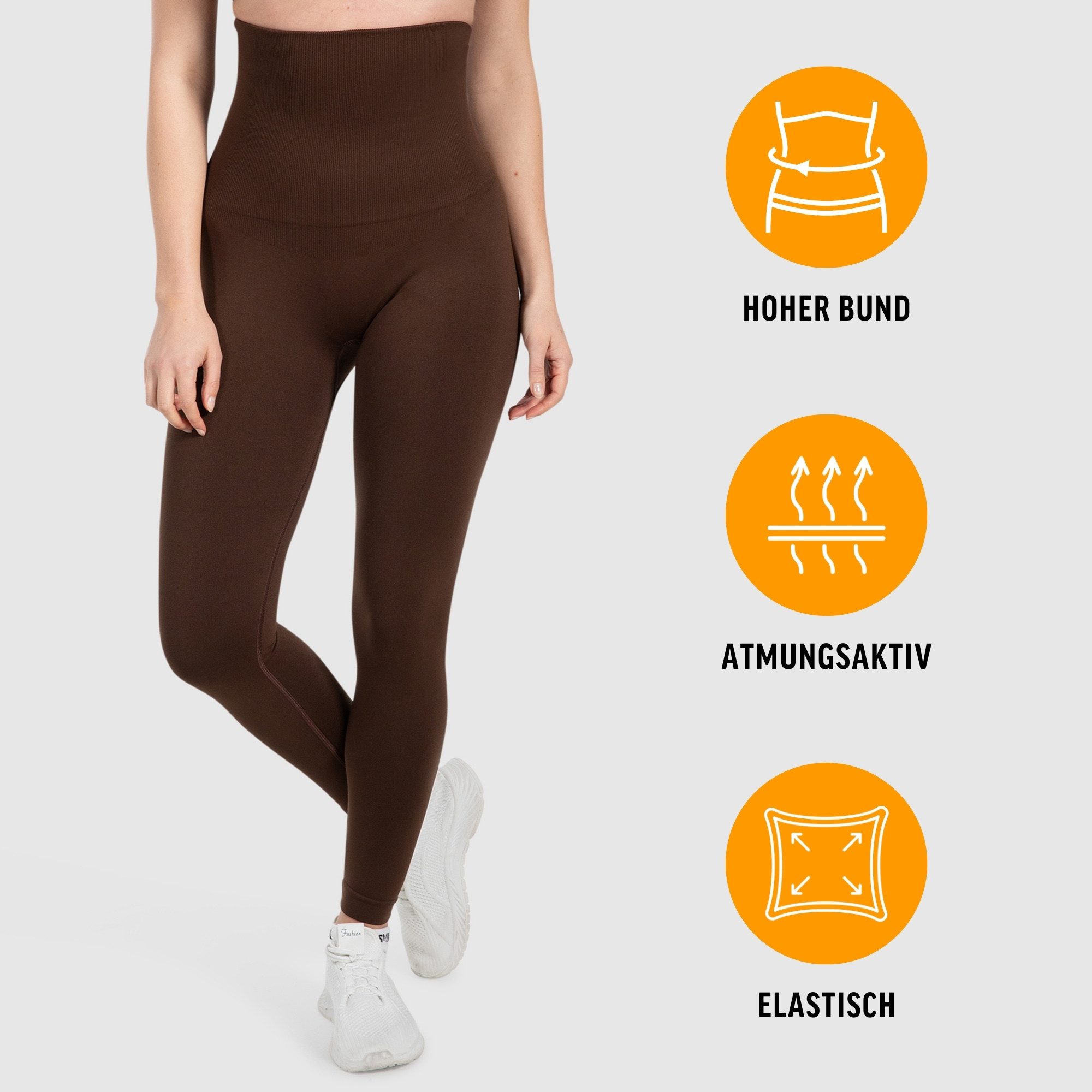 Smilodox Leggings Lenia, Nahtlose High Waist Sporthose, Scrunch-Effekt, Blickdicht Butt Lift Fitnesshose, elastisch figurformend, Yoga Freizeit Workout