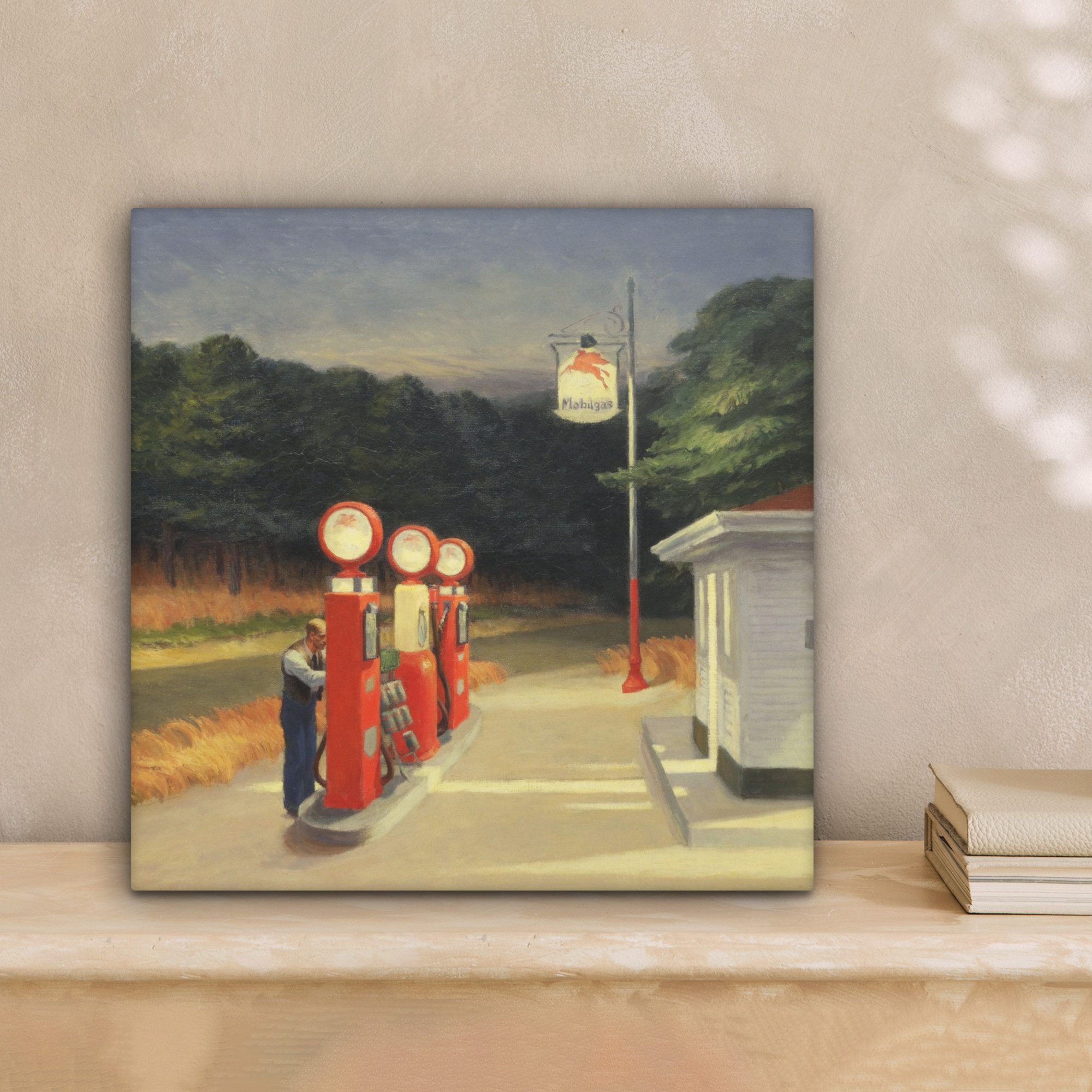 OneMillionCanvasses® Leinwandbild Benzin - Edward Hopper, Fotodruck (1 St), günstig online kaufen