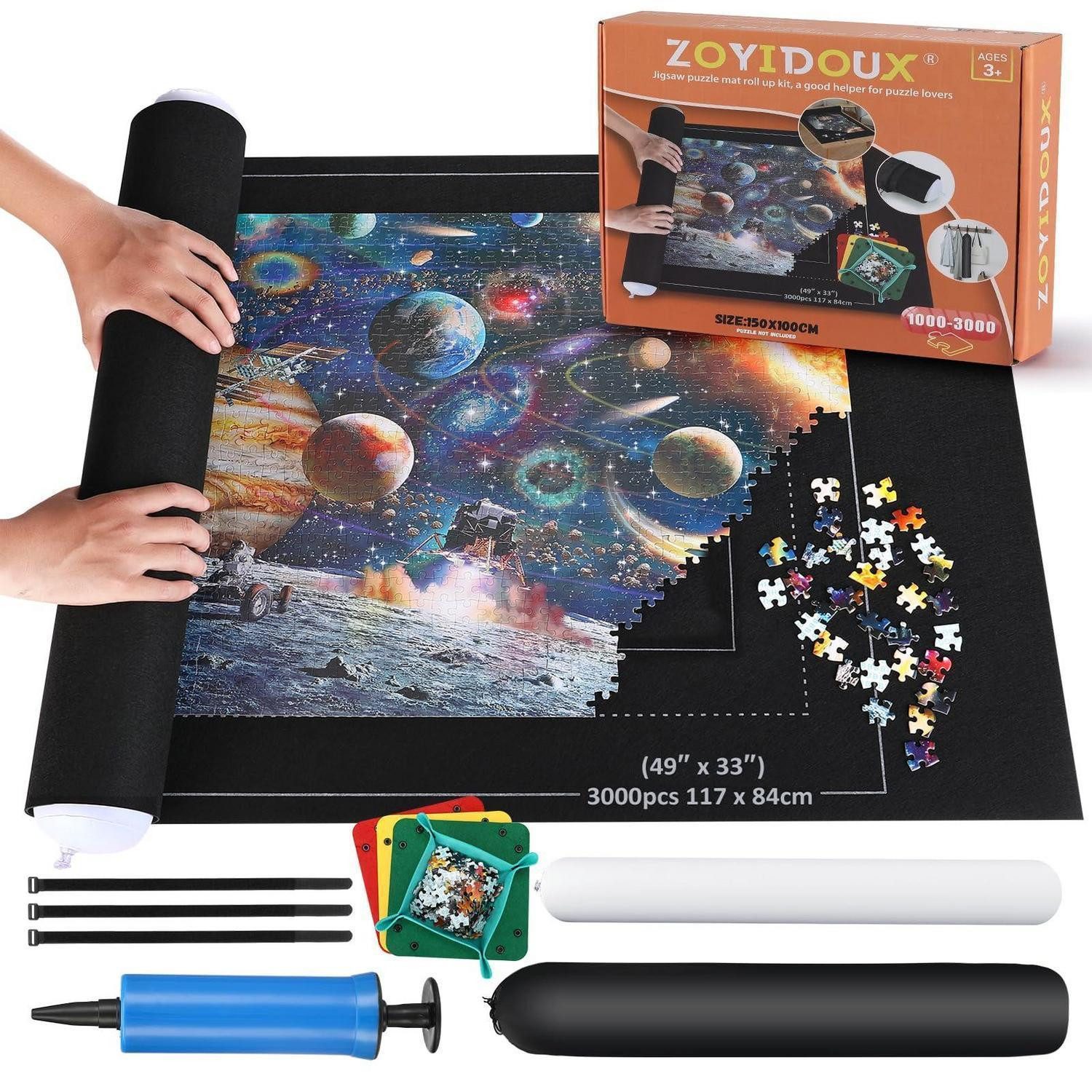 LuxusKollektion Puzzlematte Puzzlematte Aufbewahrung 3000 Teile 150x100cm