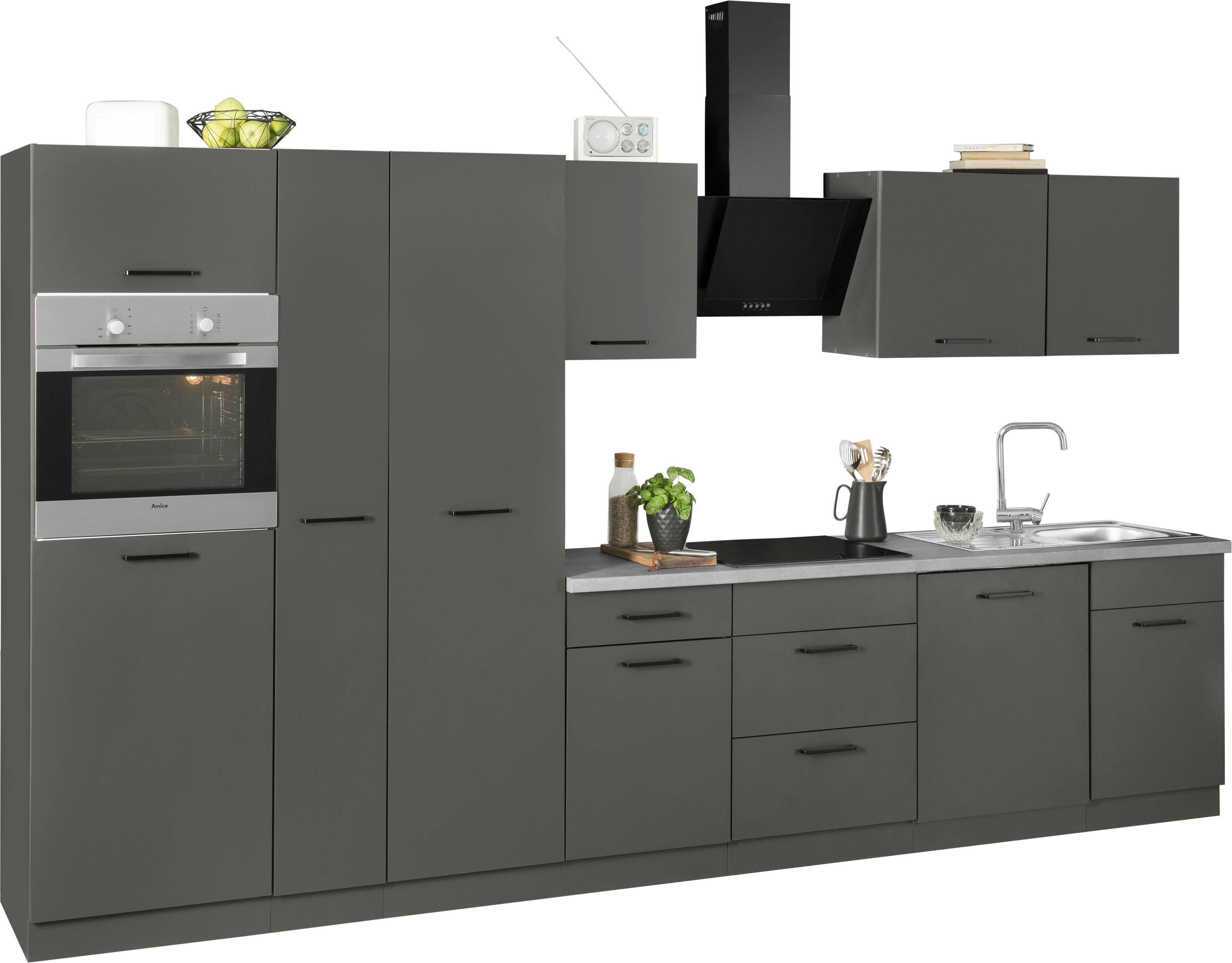 E-Geräten, 360 Breite Küchenzeile cm Küchen mit Esbo, wiho