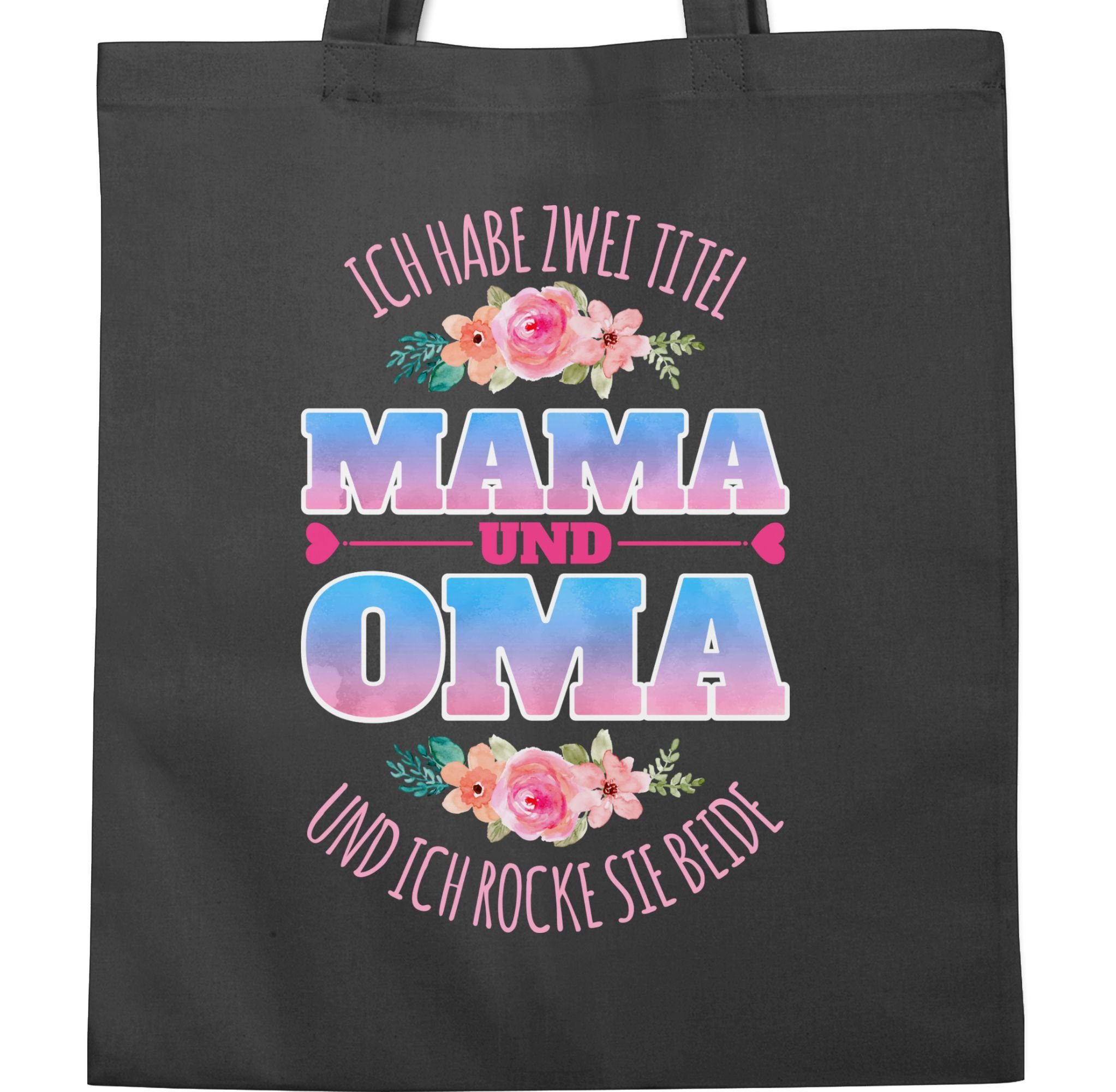 Oma 3 Shirtracer und Dunkelgrau zwei habe Titel Muttertagsgeschenk Mama, Ich Umhängetasche