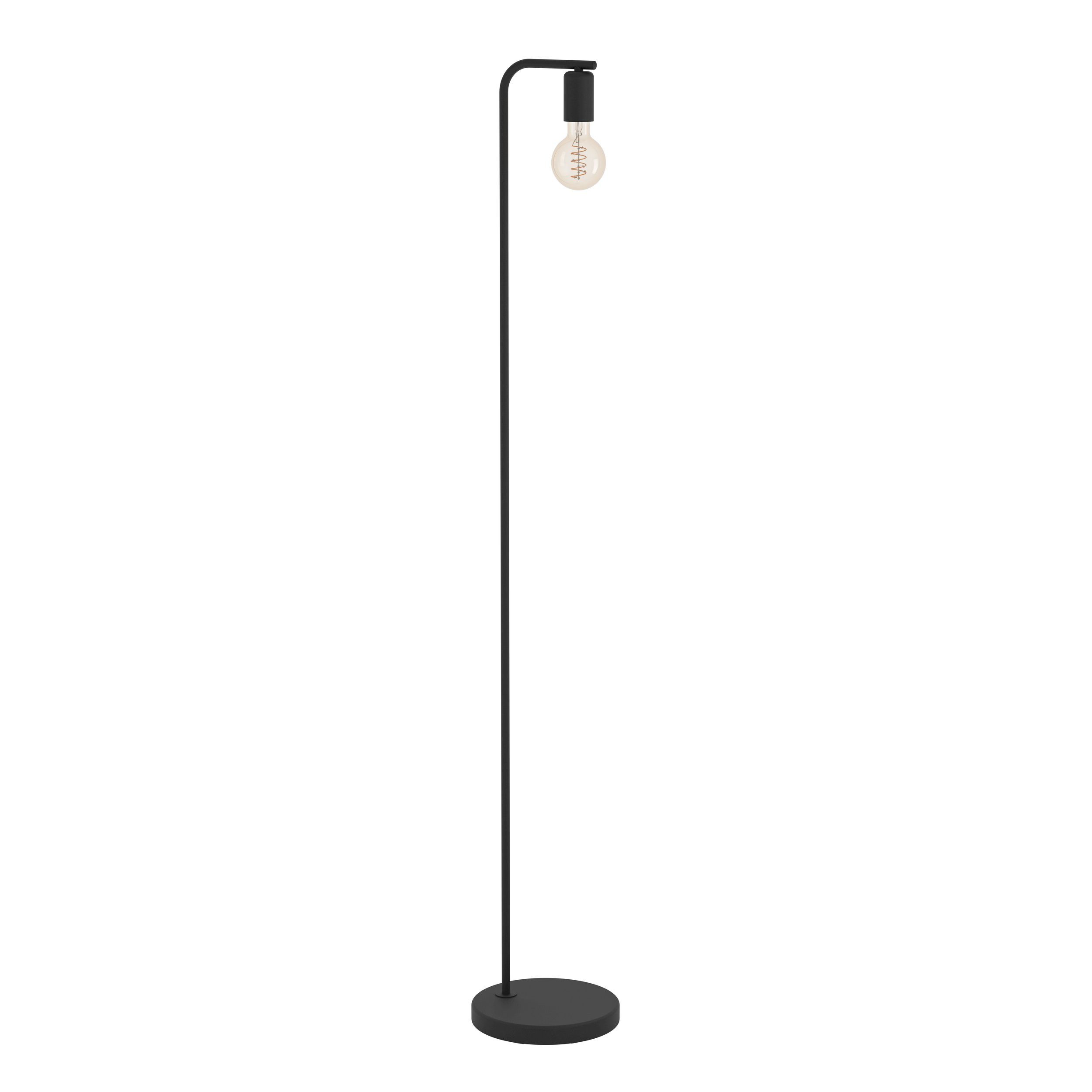 EGLO LED Stehlampe Cranley 1, Leuchtmittel exklusive, Stehleuchte - H148,5 cm - schwarz - 1X40W exkl.