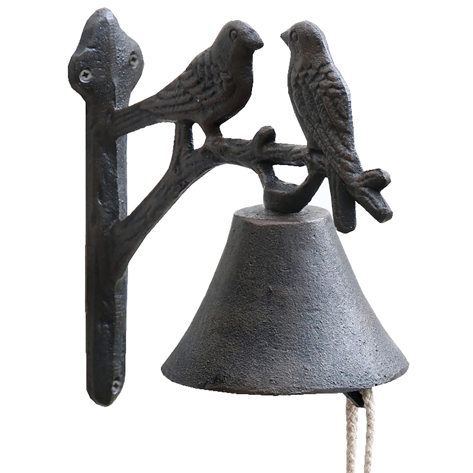 Annastore Dekoobjekt Glocke Gusseisen Wandmontage Türglocke Gartenglocke