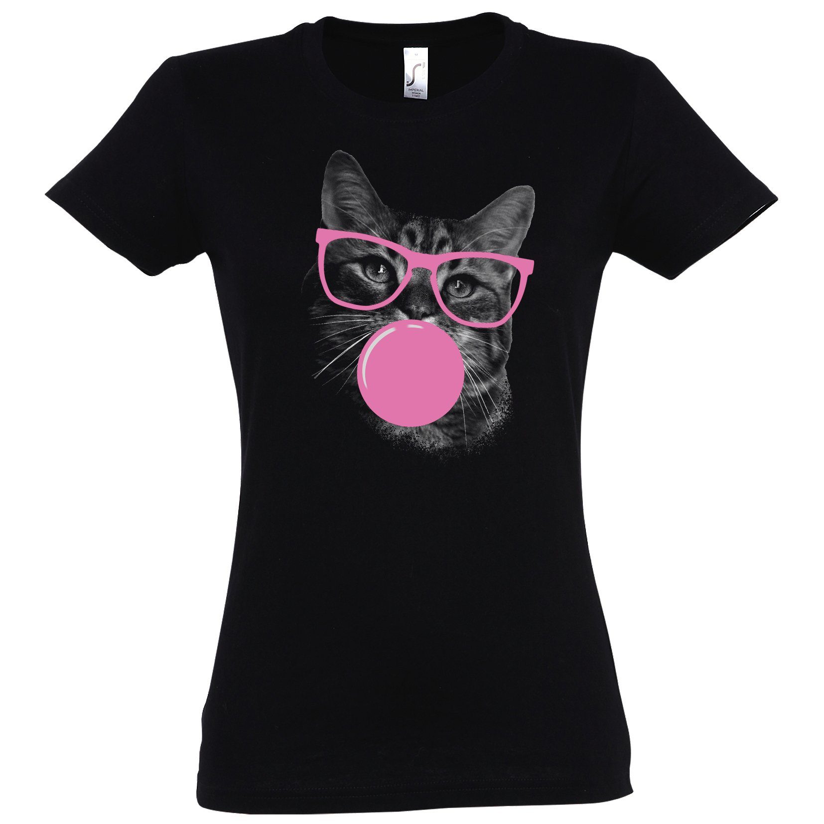 Youth Designz T-Shirt Katze Kaugummi Damen günstig online kaufen