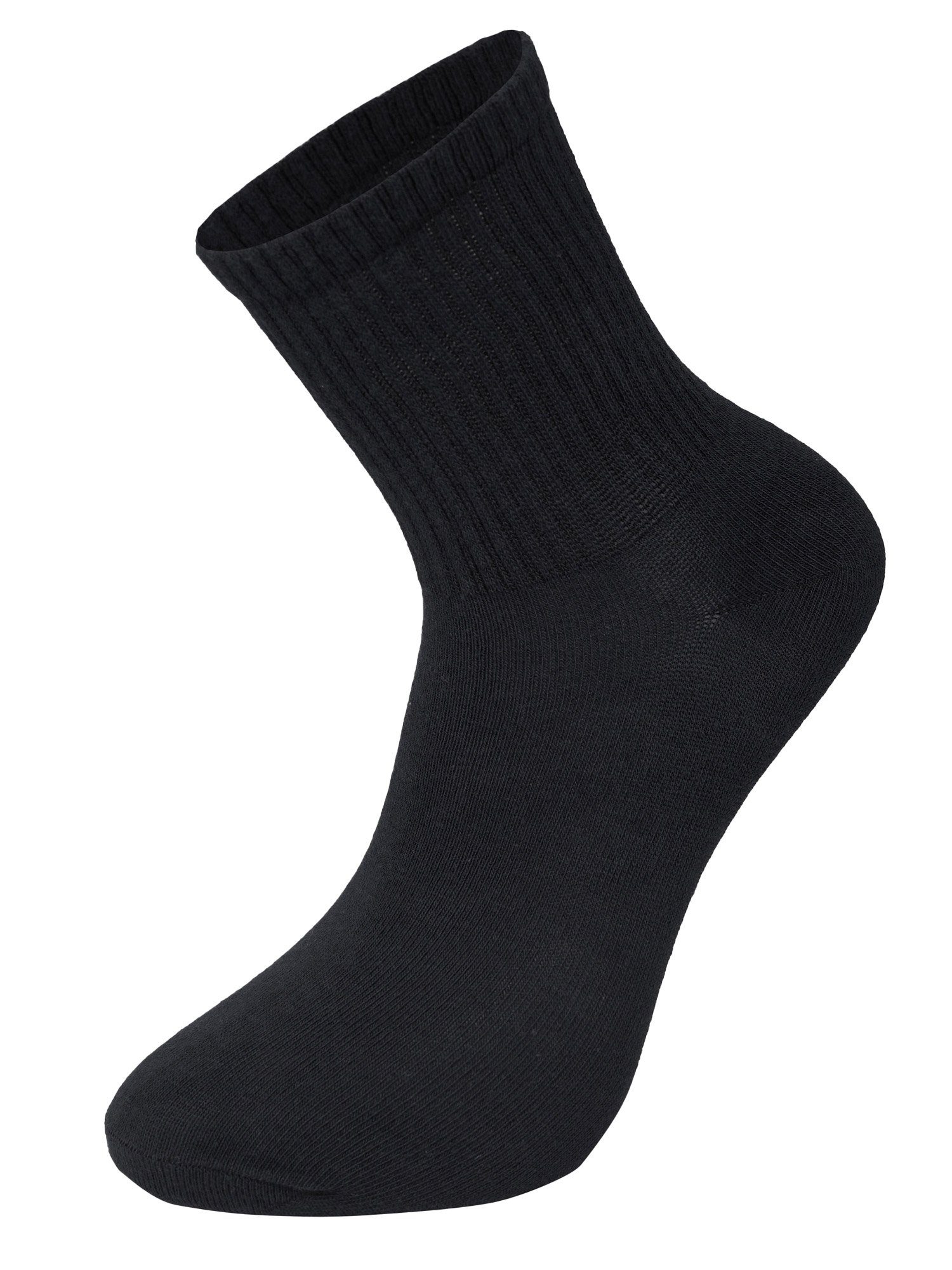6-Paar) Herren (Packung, LV-903 Lavecchia Langsocken schwarz Socken 6er-Pack