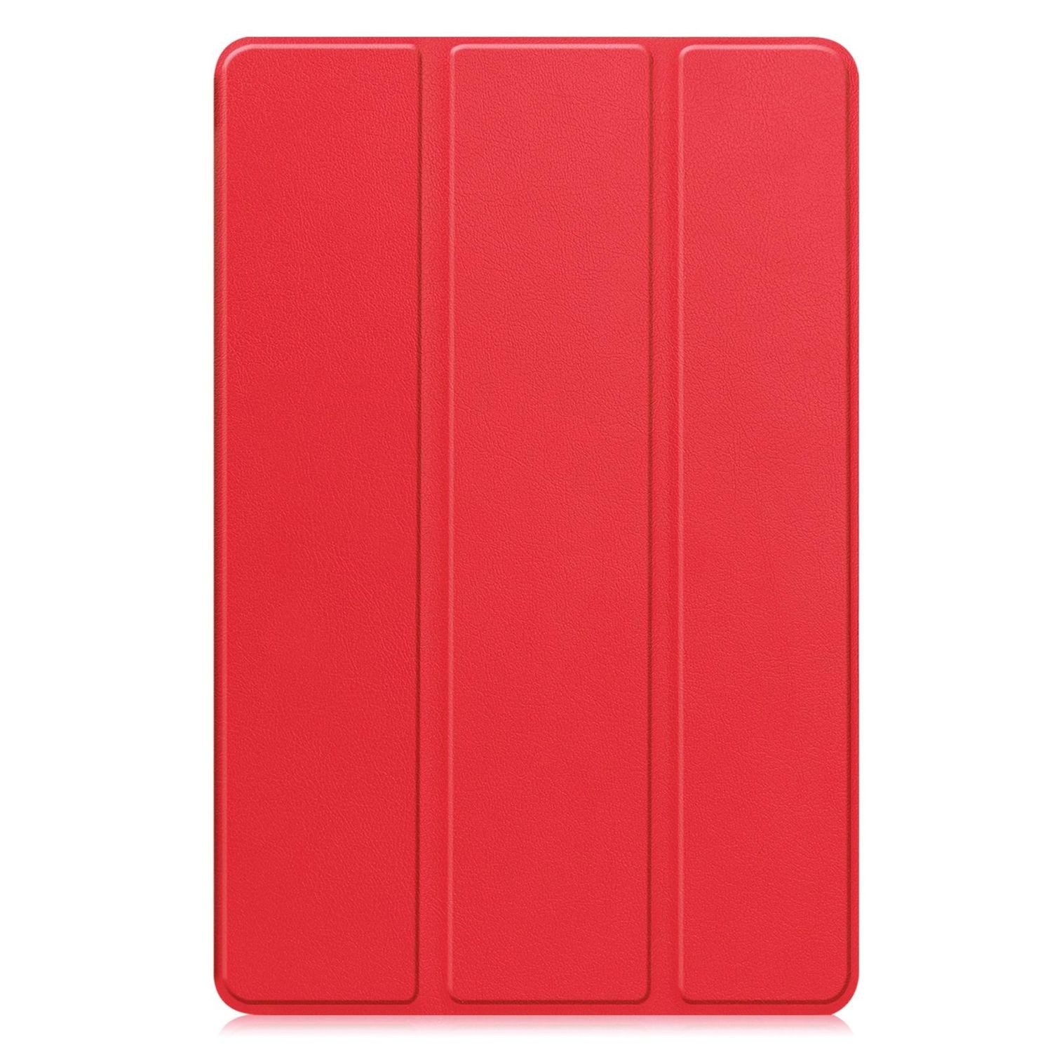 Wigento Tablet-Hülle 3folt Wake UP für Xiaomi Redmi Pad 2 Pro 12.1" Smart Rot, 3-Fach Halterung, Kratzfest, Leicht