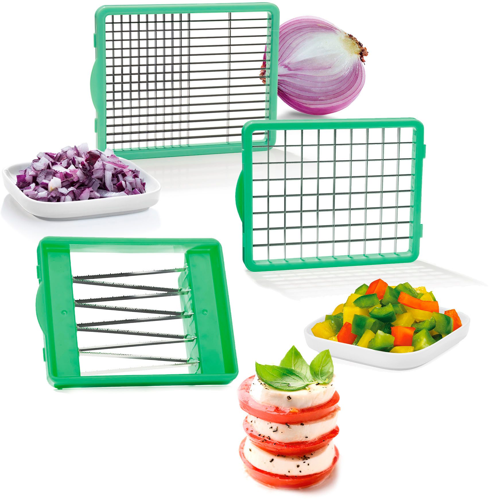 Genius Gemüseschneider Nicer Dicer Chef S Premium, 7-telig