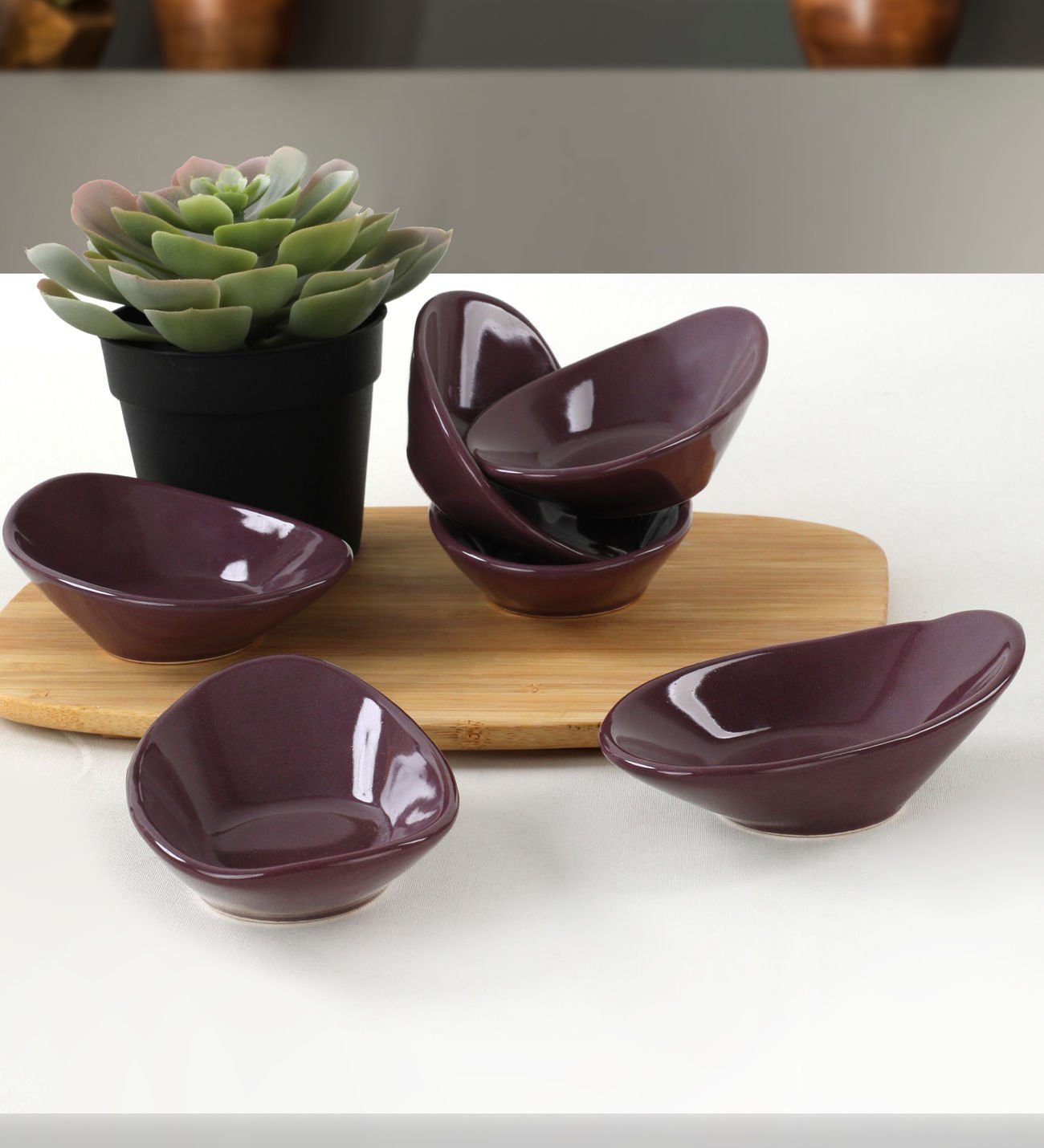 Schüssel Keramik KRM1480, Hermia Violett, 100% Concept Schüsseln,